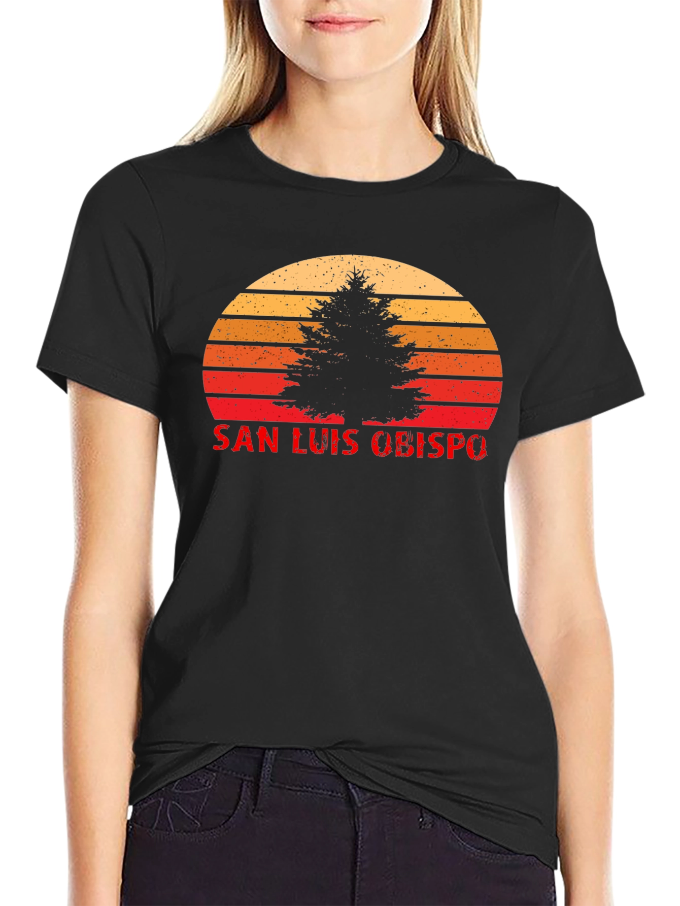Camiseta San Luis Obispo Sunset Árbol