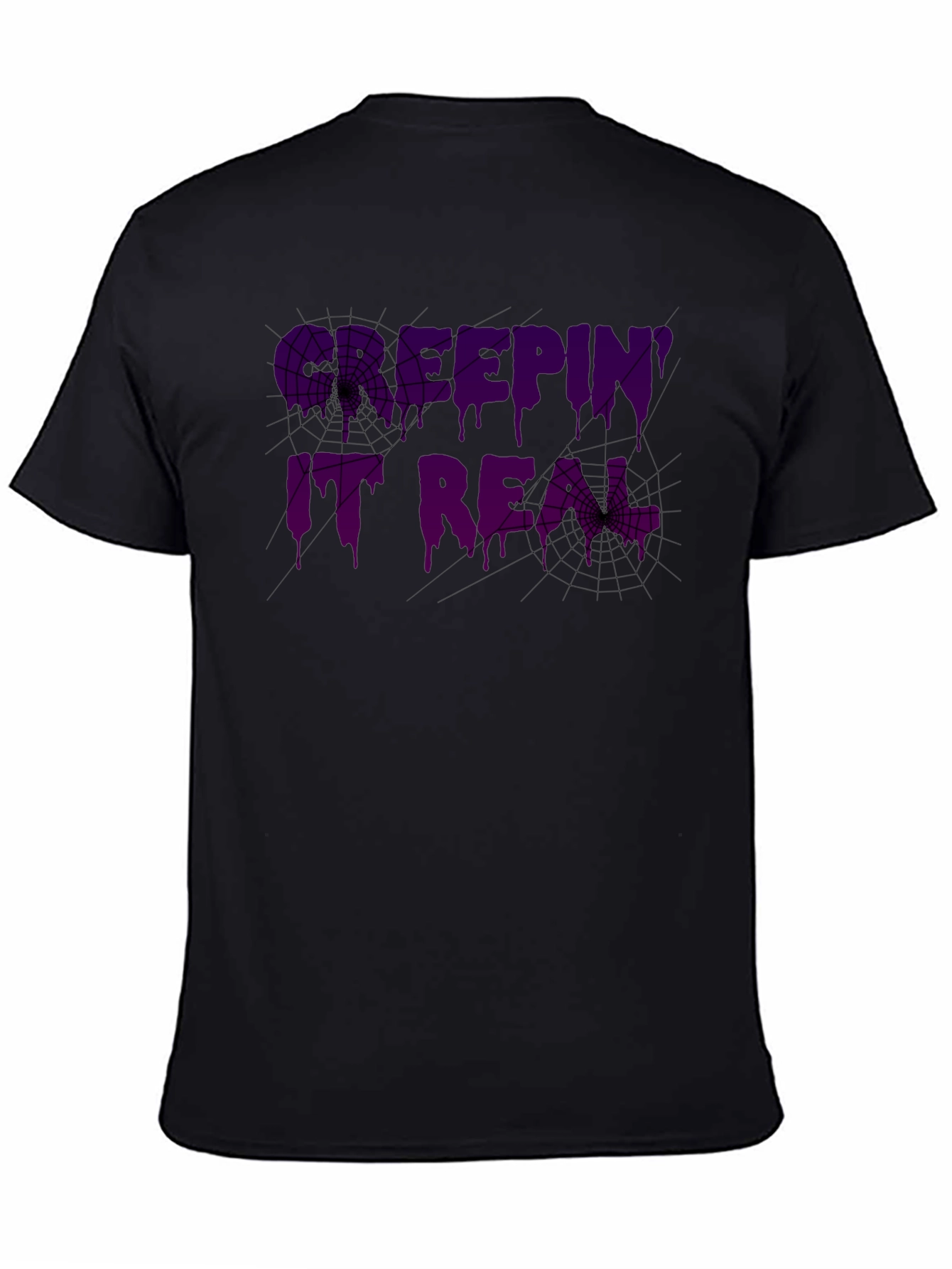 Camiseta Negra Keepin It Real Halloween