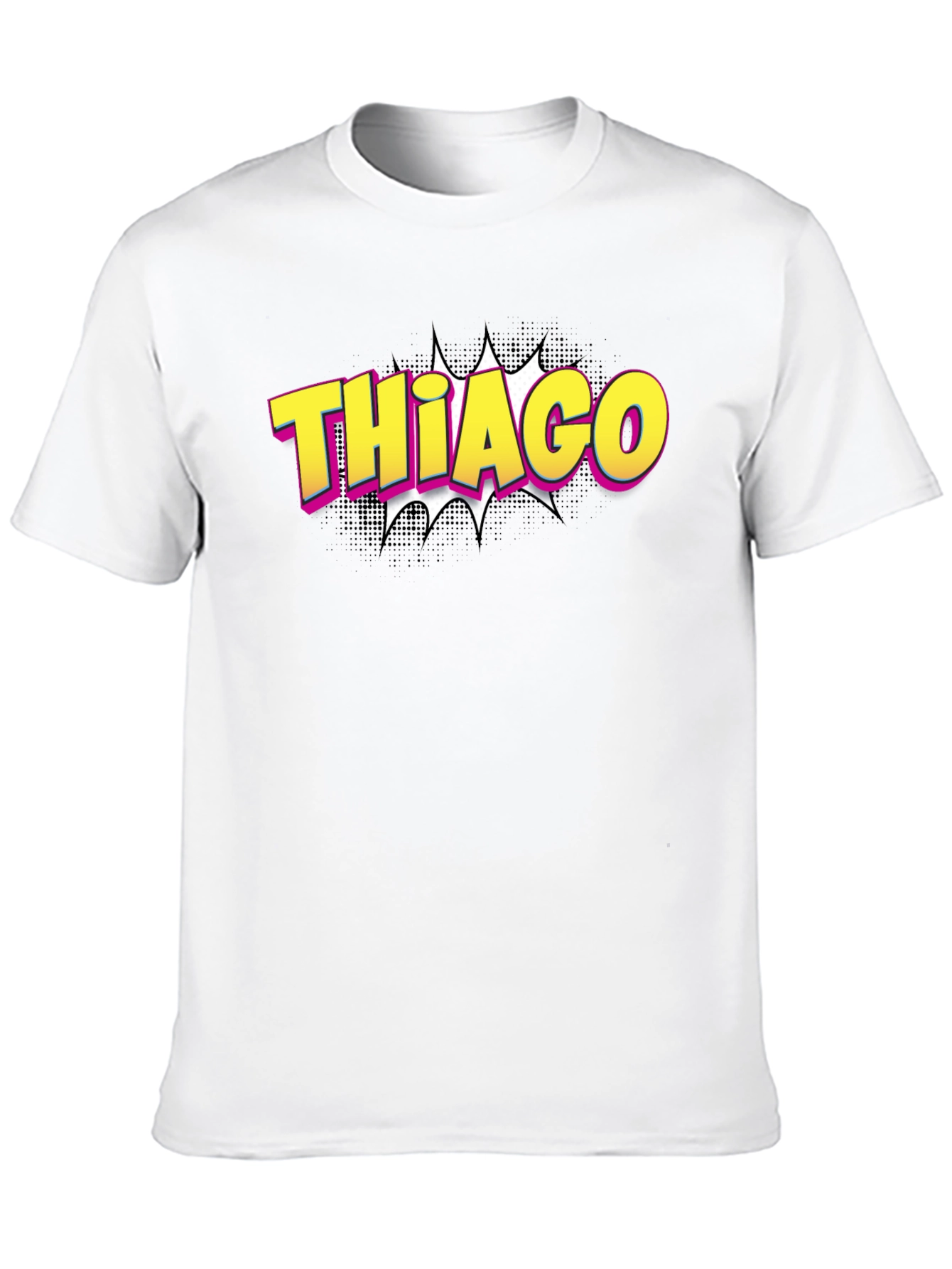 Camiseta Negra Thiago Estilo Cómic