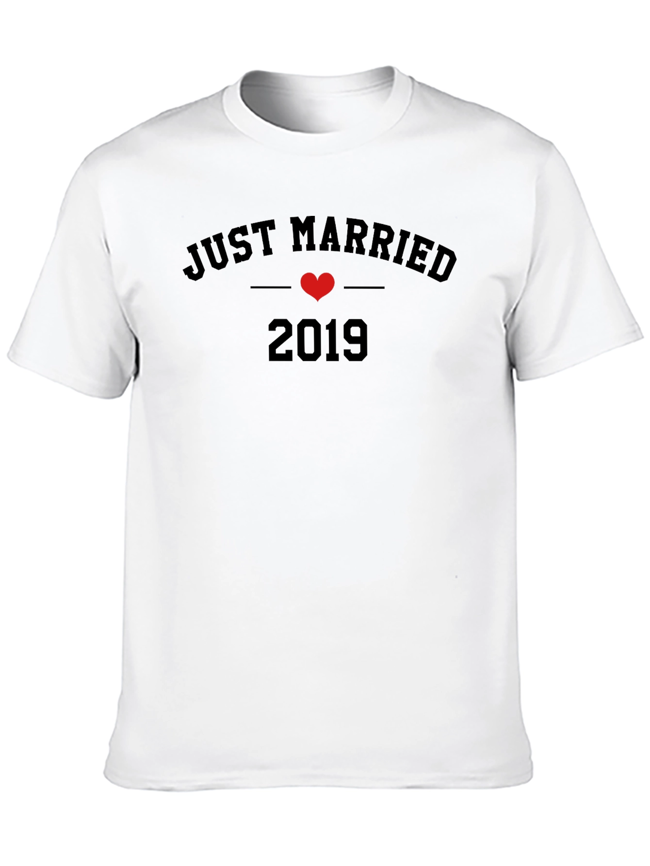 Camiseta Recién Casados 2019 Negra Informal
