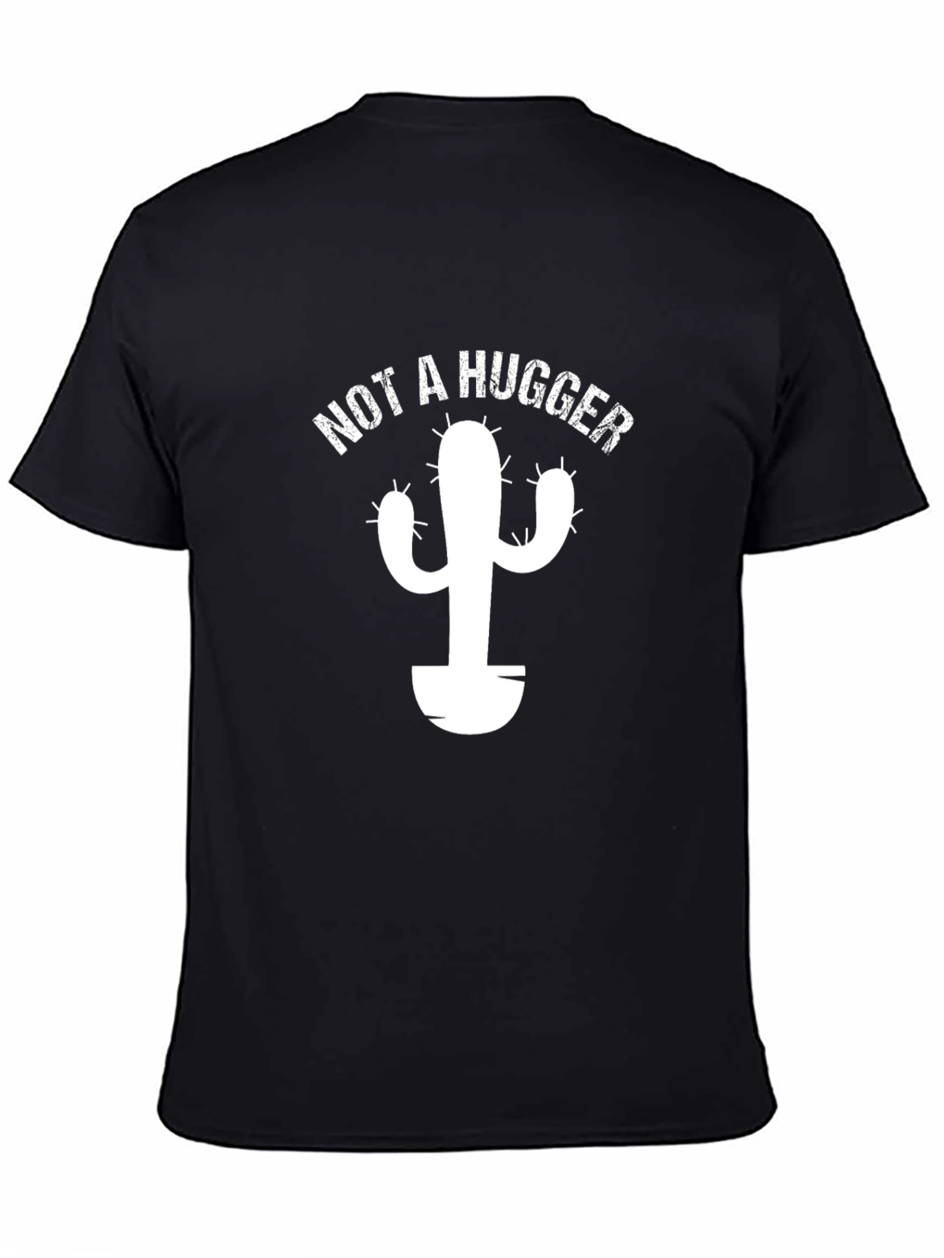 Camiseta Negra Cactus - No Soy Abrazador