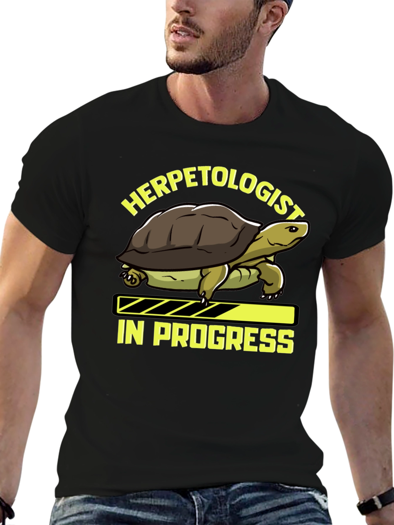 Camiseta Negra Herpetólogo En Progreso