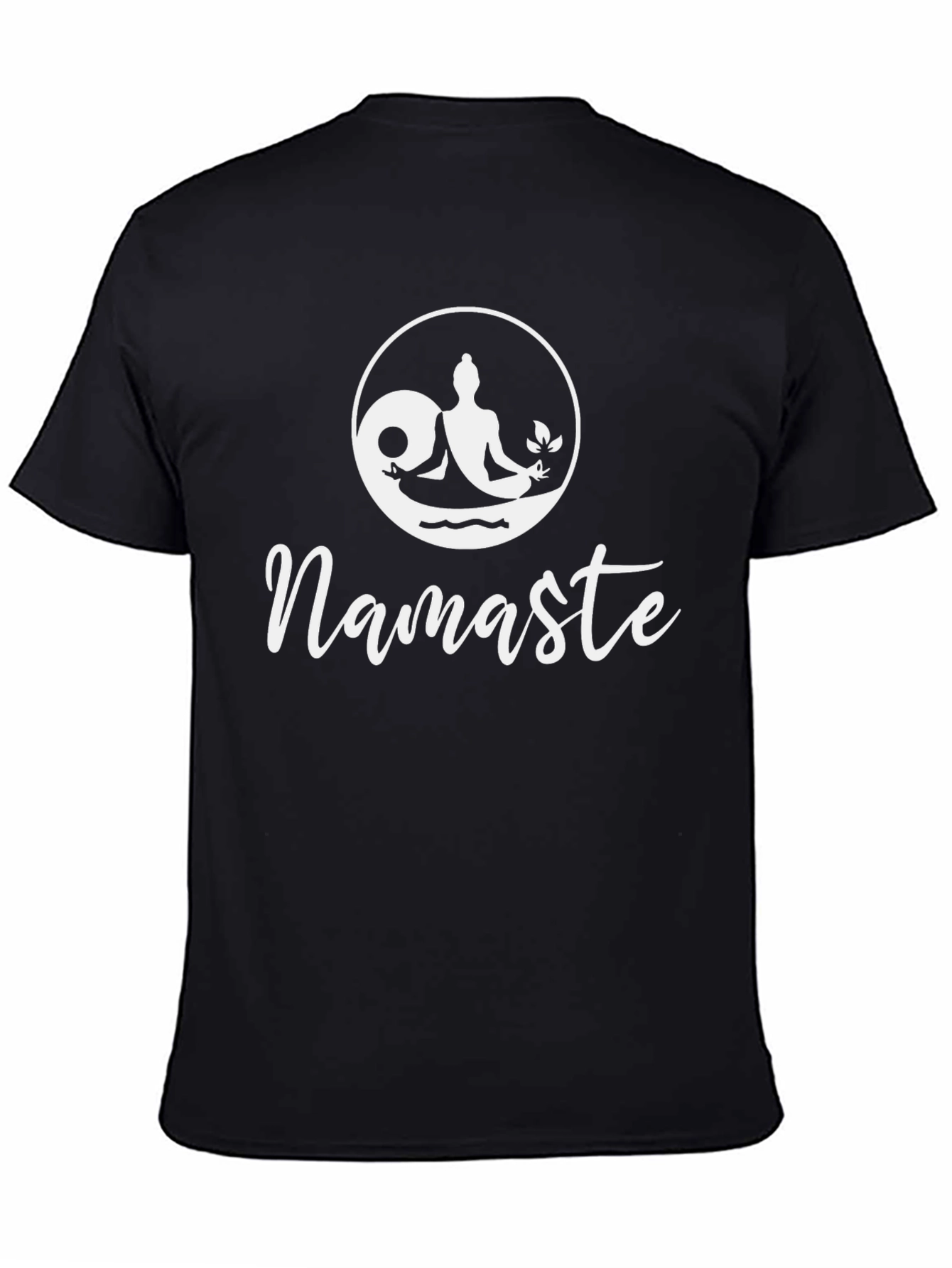 Camiseta Negra Yoga Namaste