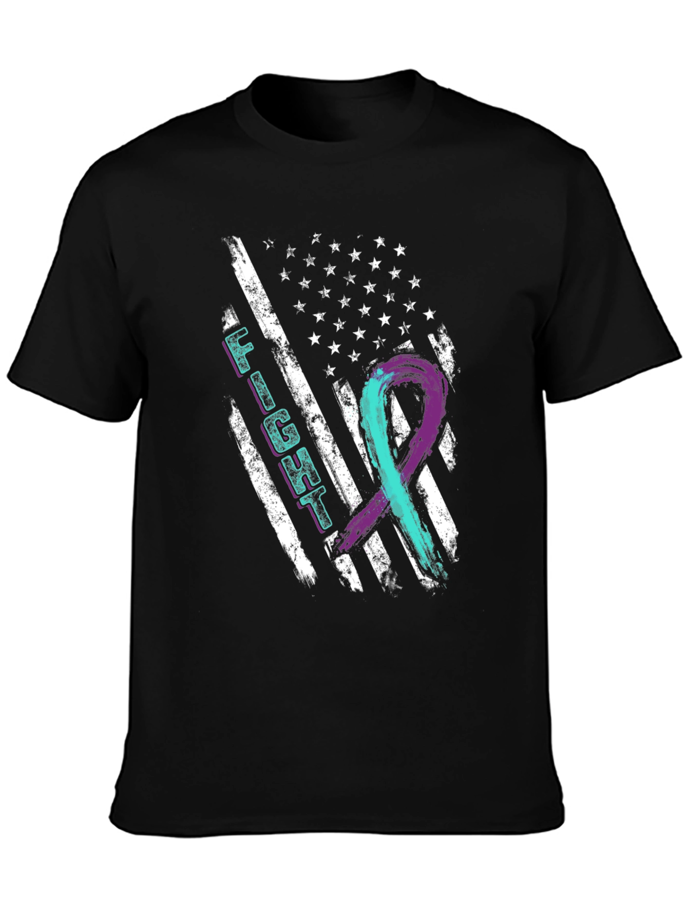 Camiseta Lucha Cinta Conciencia Salud Mental EE. UU.