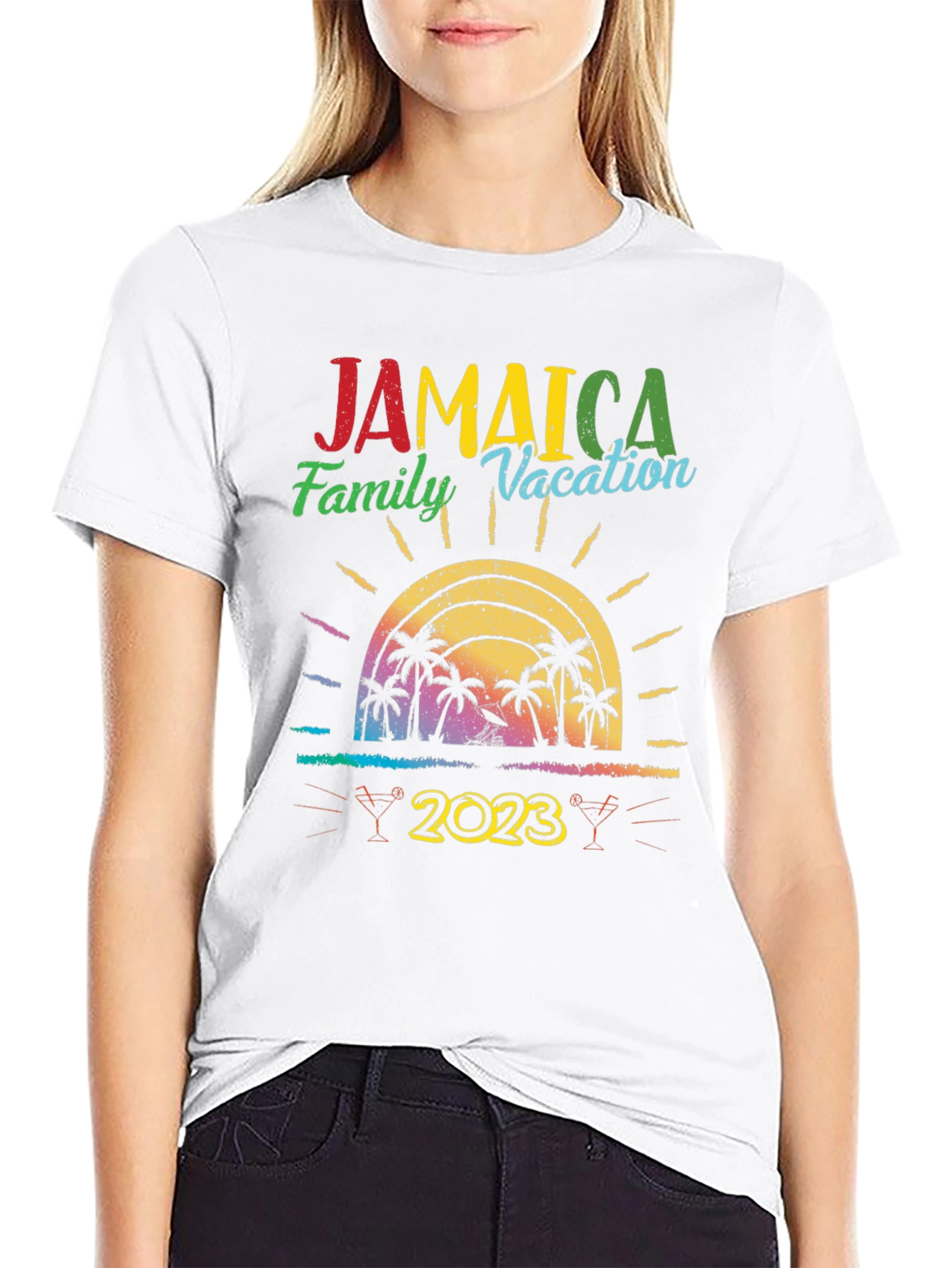 Camiseta Vacaciones Familiares Jamaica 2023