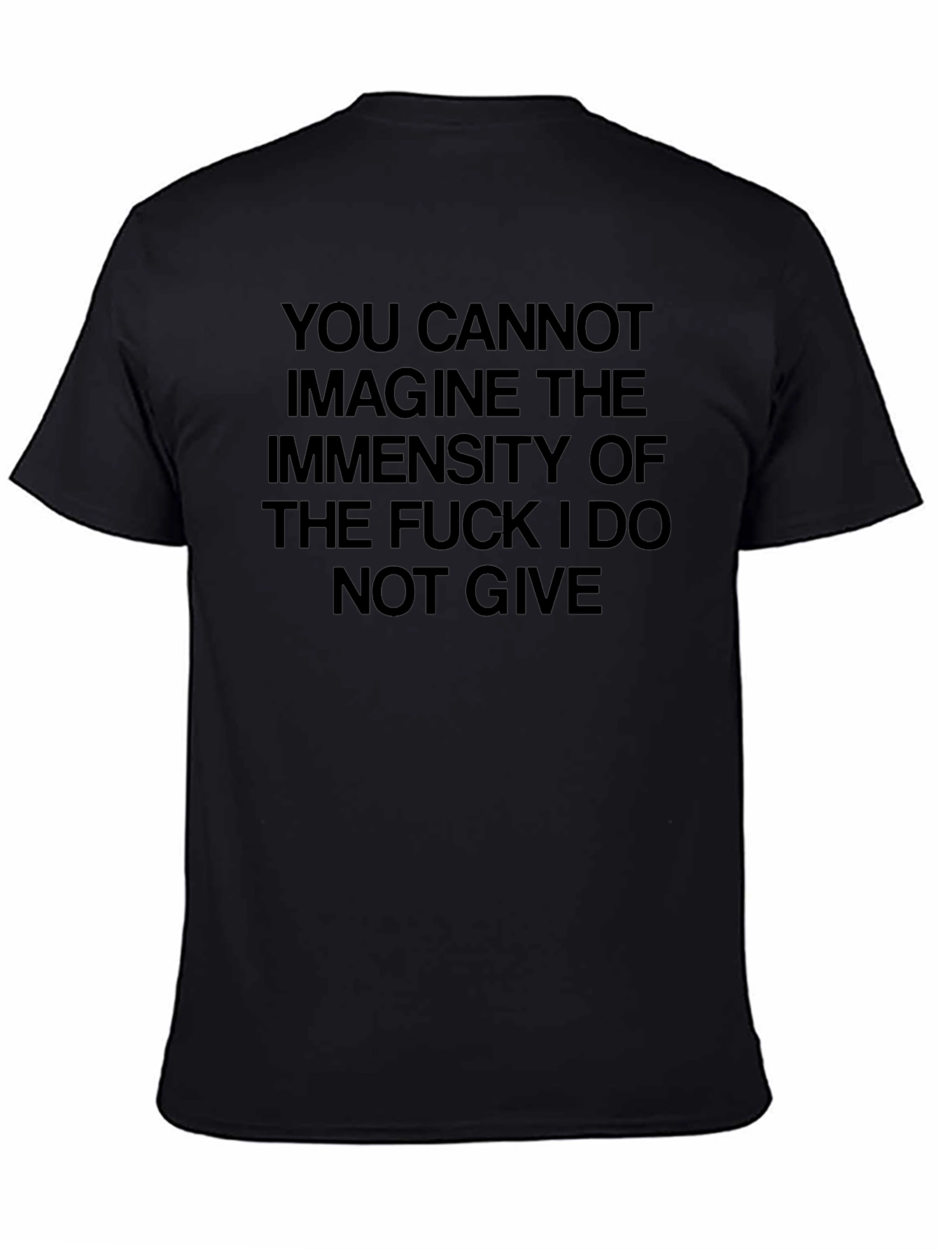 Mens Black Graphic Tee: I Do Not Give
