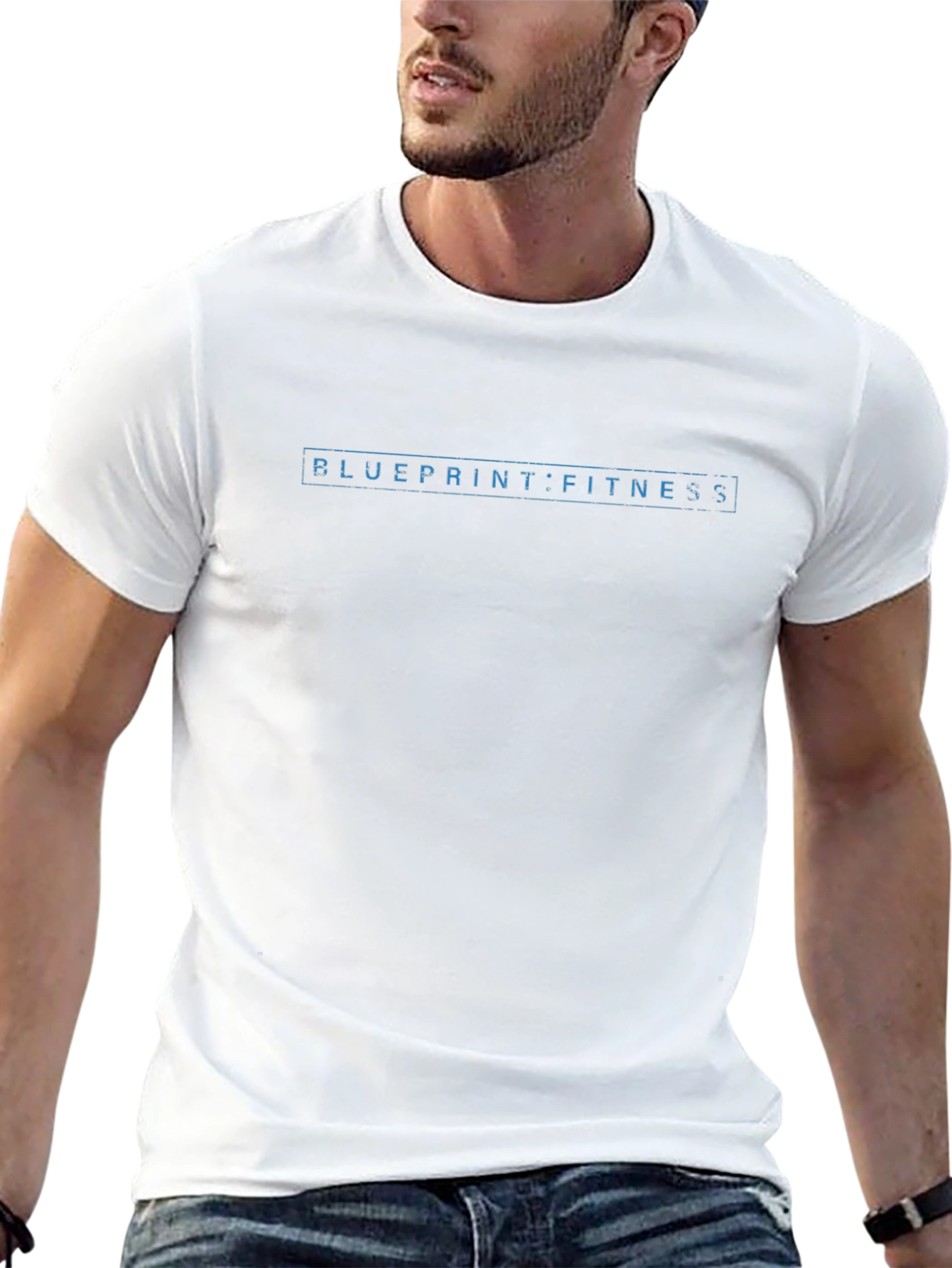 Camiseta Negra Blueprint Fitness para Hombre