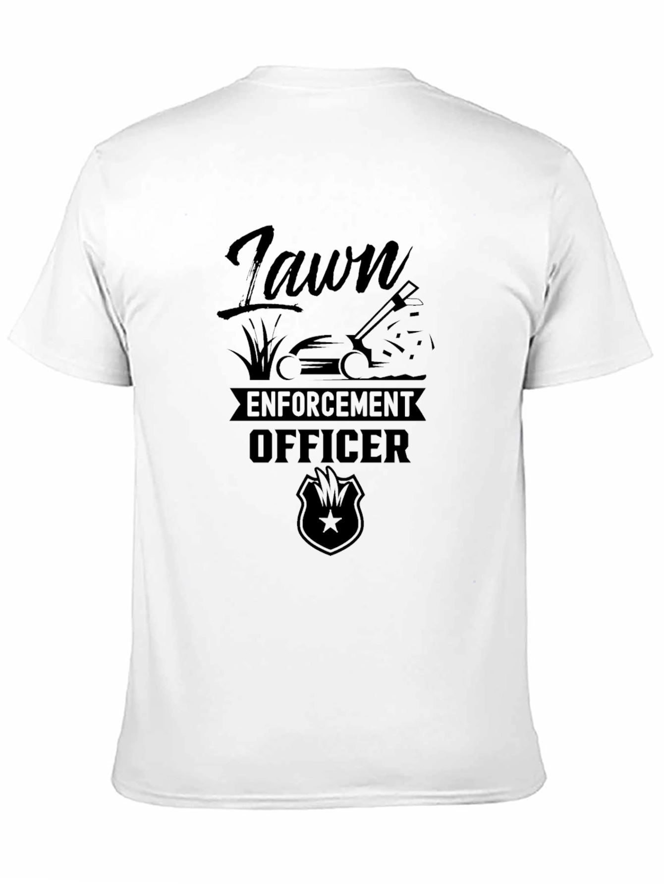 Camiseta Negra Lawn Enforcement Officer