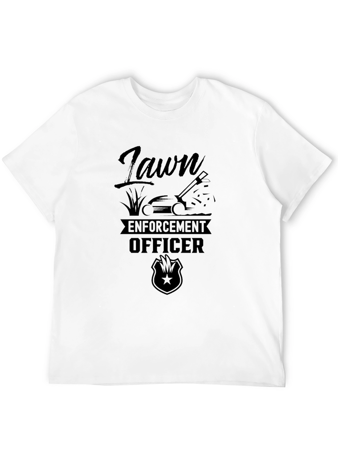 Camiseta Negra Lawn Enforcement Officer