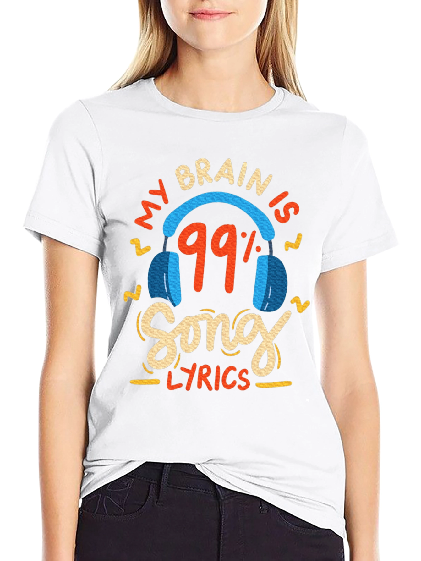 Camiseta Negra 99% Letras de Canciones