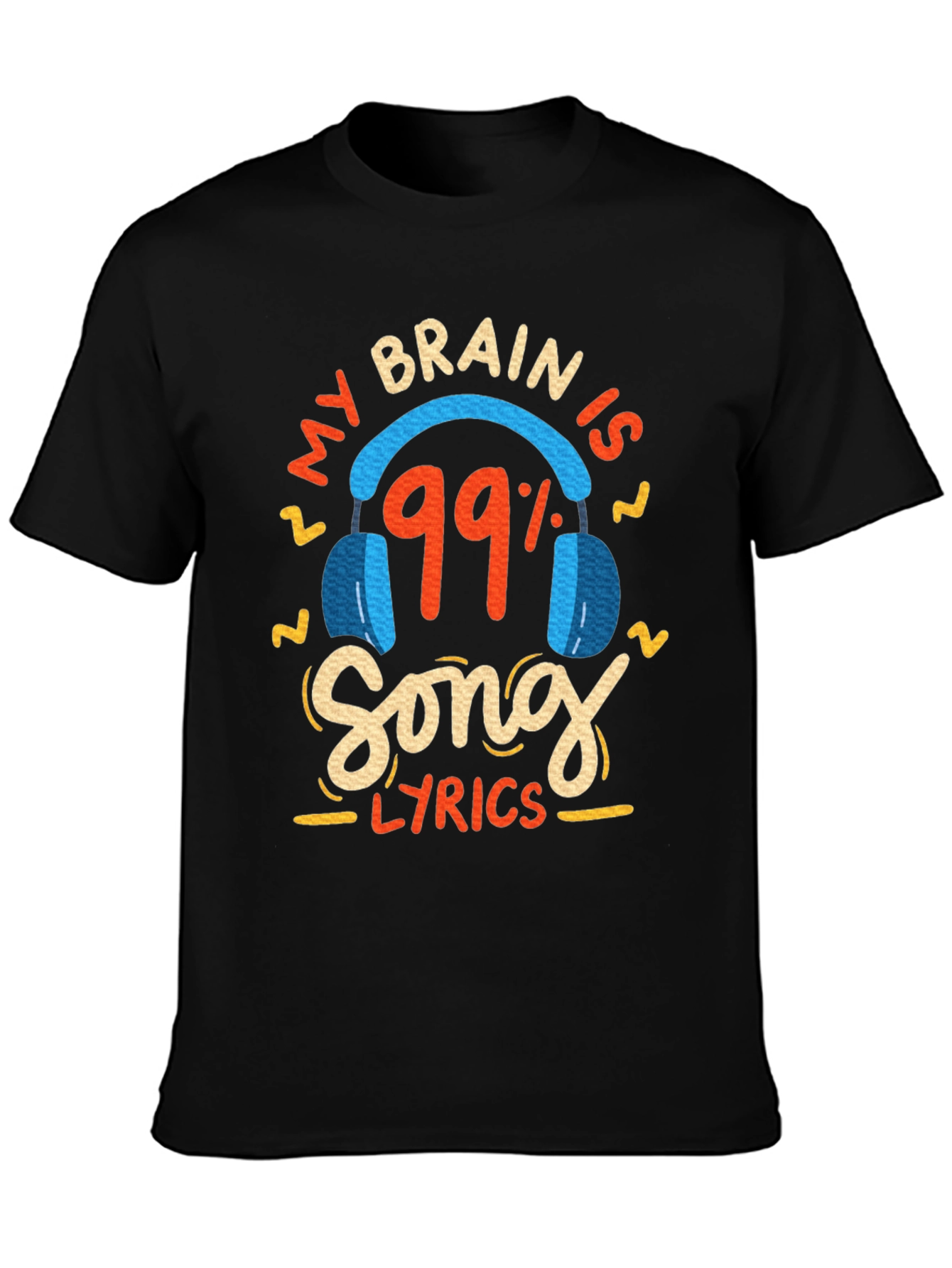 Camiseta Negra 99% Letras de Canciones