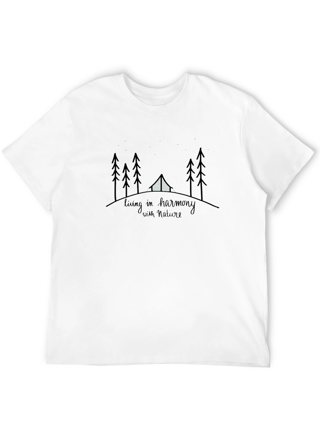 Camiseta Negra Armonía Natural