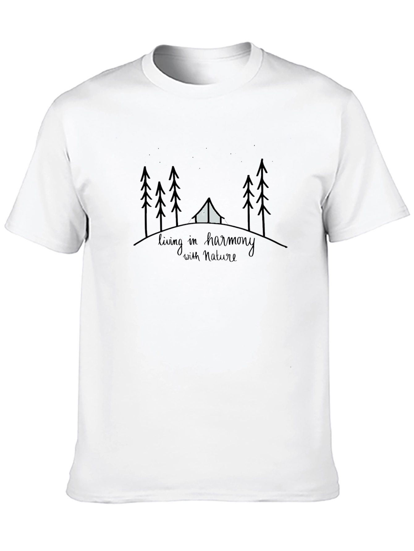 Camiseta Negra Armonía Natural