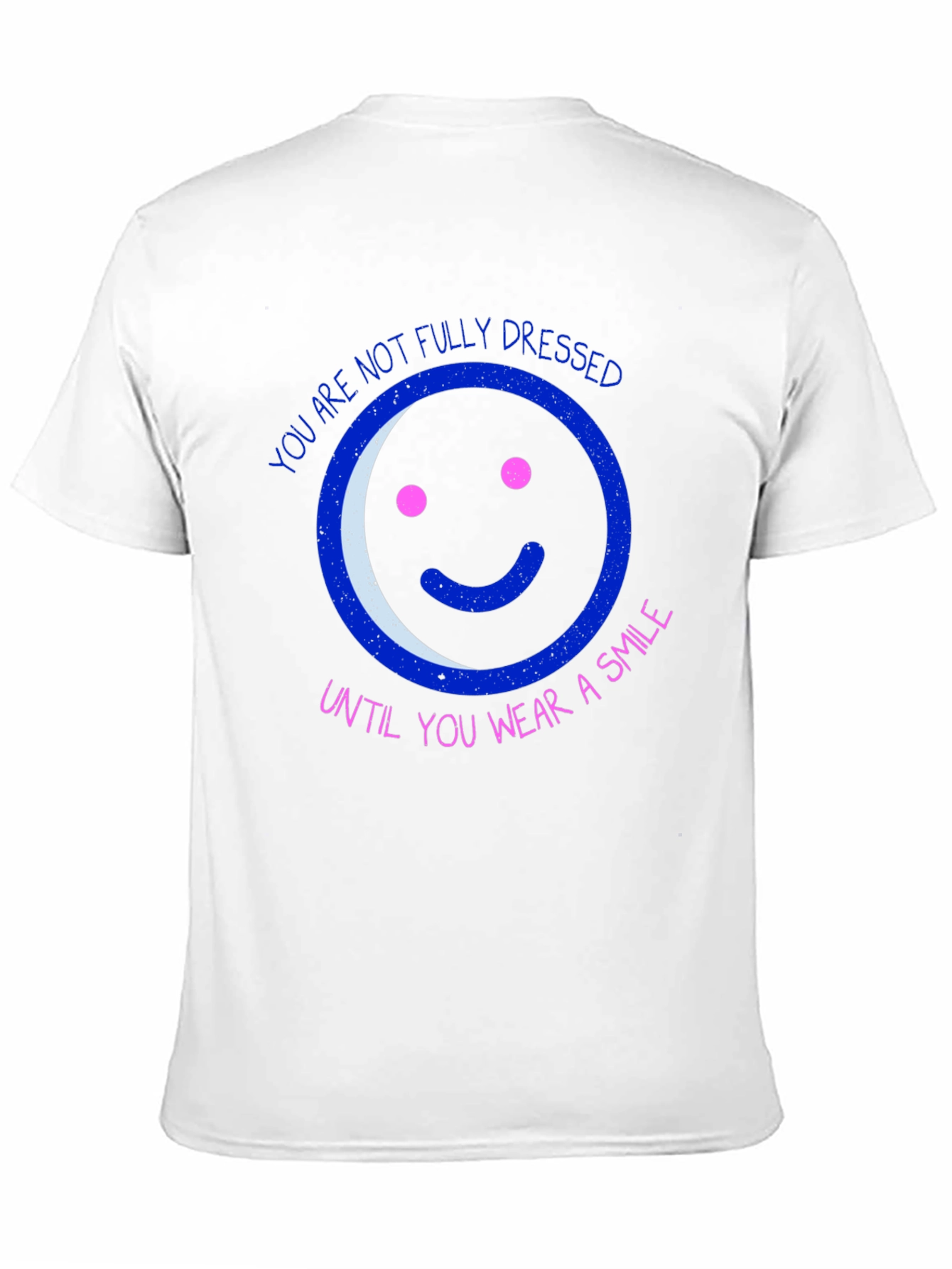 Camiseta Negra con Diseño Gráfico de Sonrisa