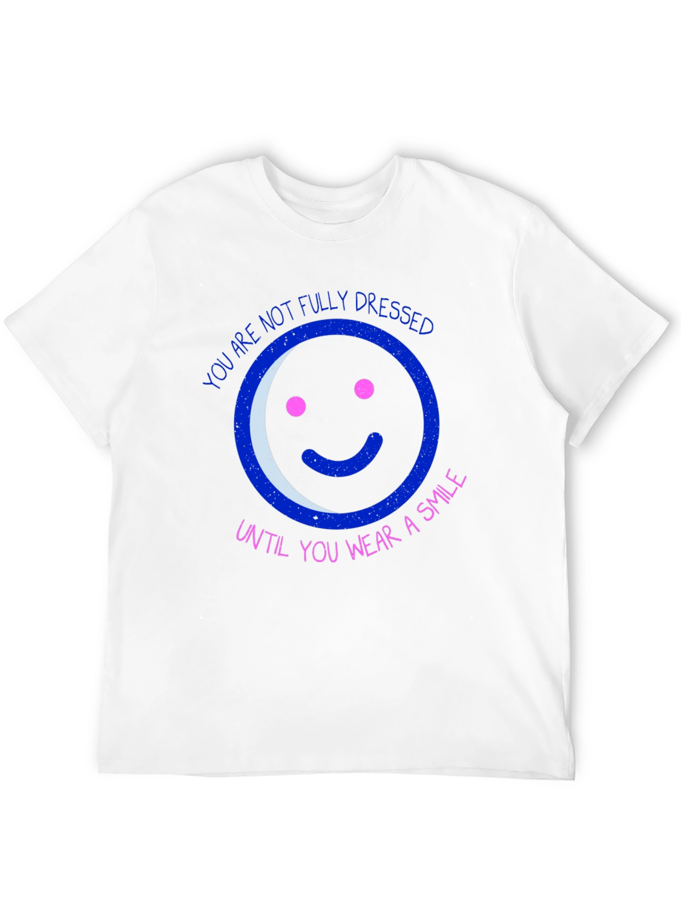 Camiseta Negra con Diseño Gráfico de Sonrisa