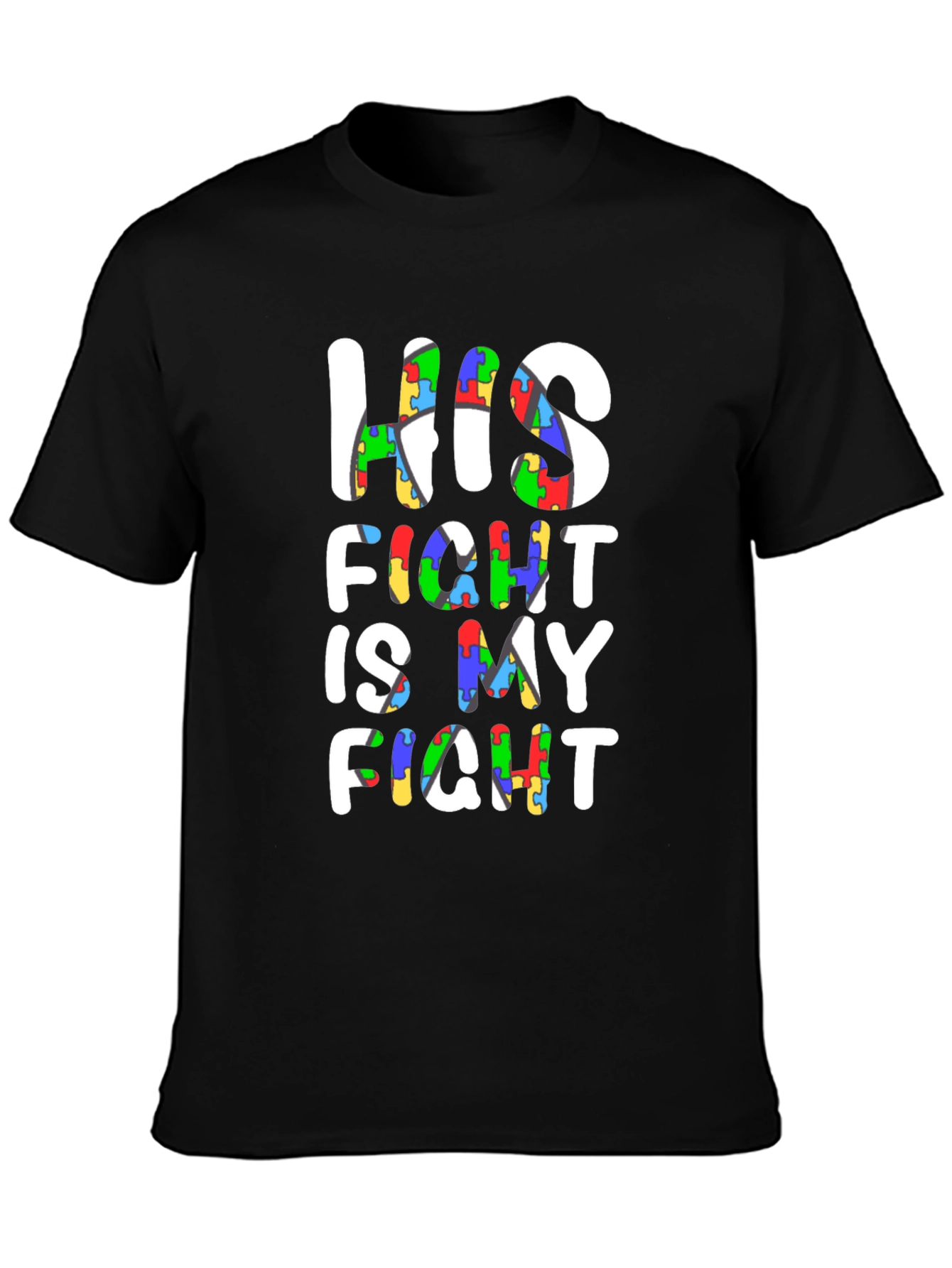 Camiseta Negra Su Lucha Es Mi Lucha Conciencia Autismo