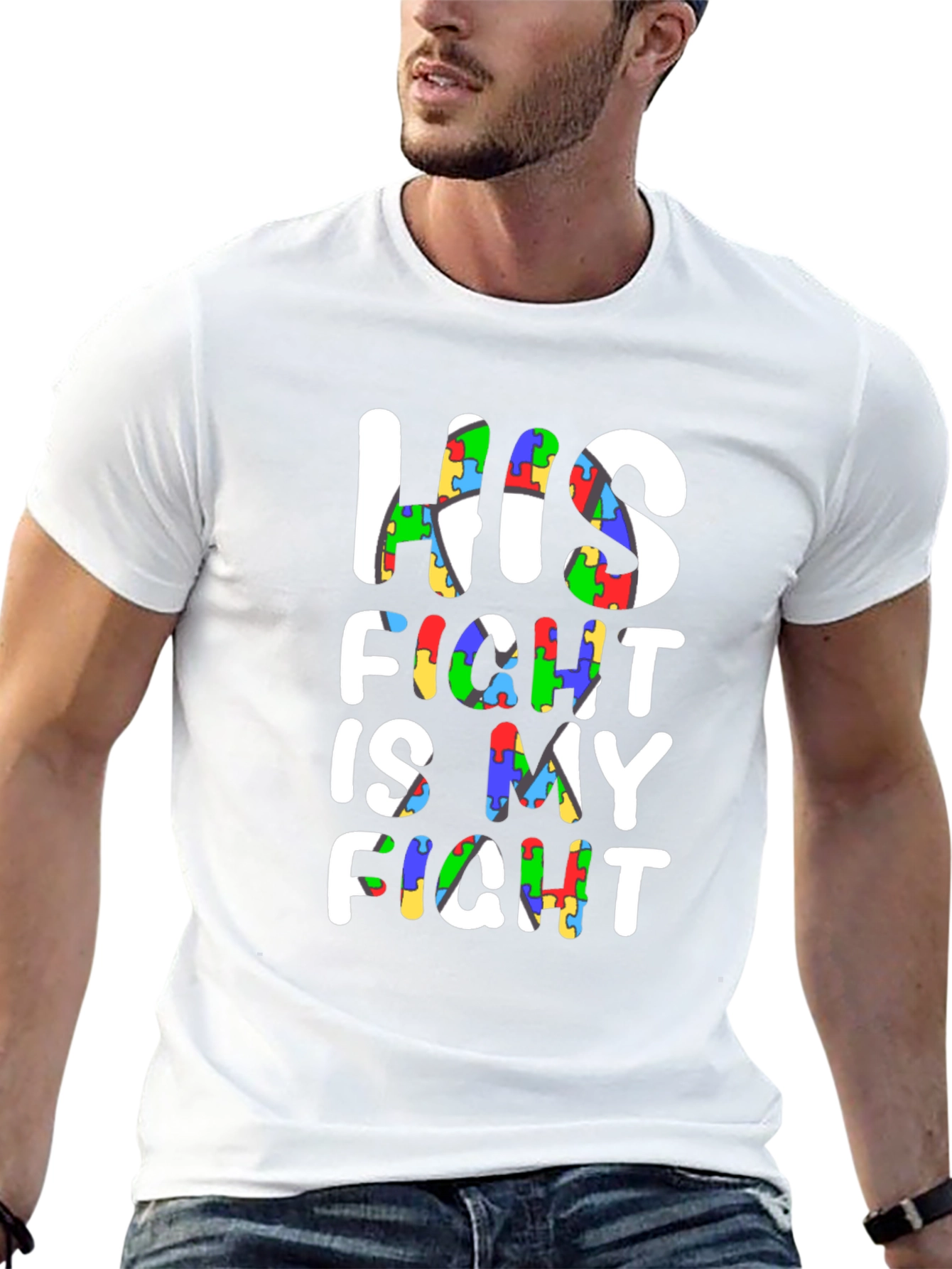 Camiseta Negra Su Lucha Es Mi Lucha Conciencia Autismo