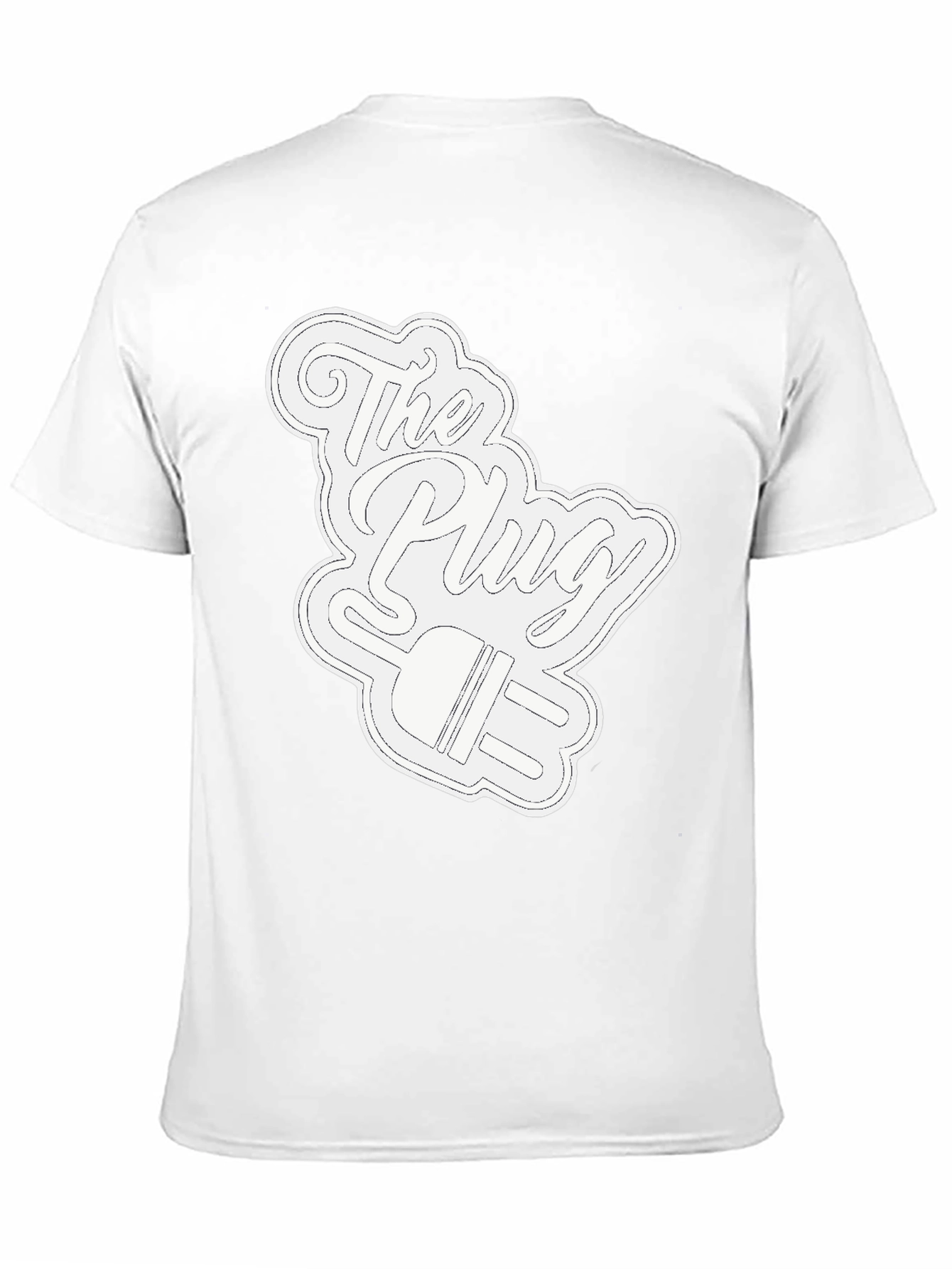 Camiseta Negra con Diseño The Plug