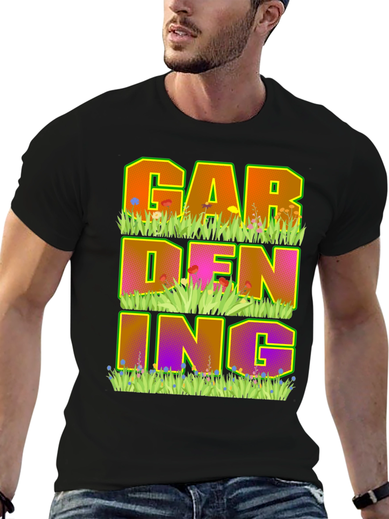 Camiseta Negra de Jardinería