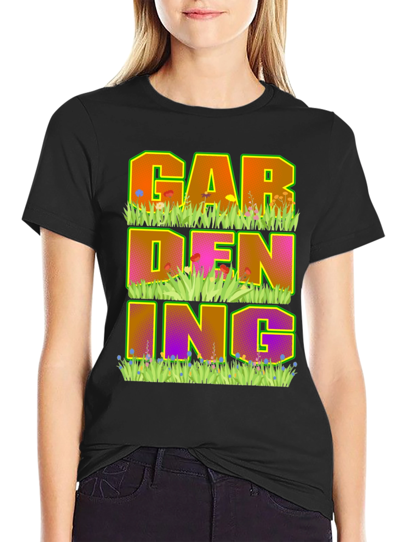Camiseta Negra de Jardinería