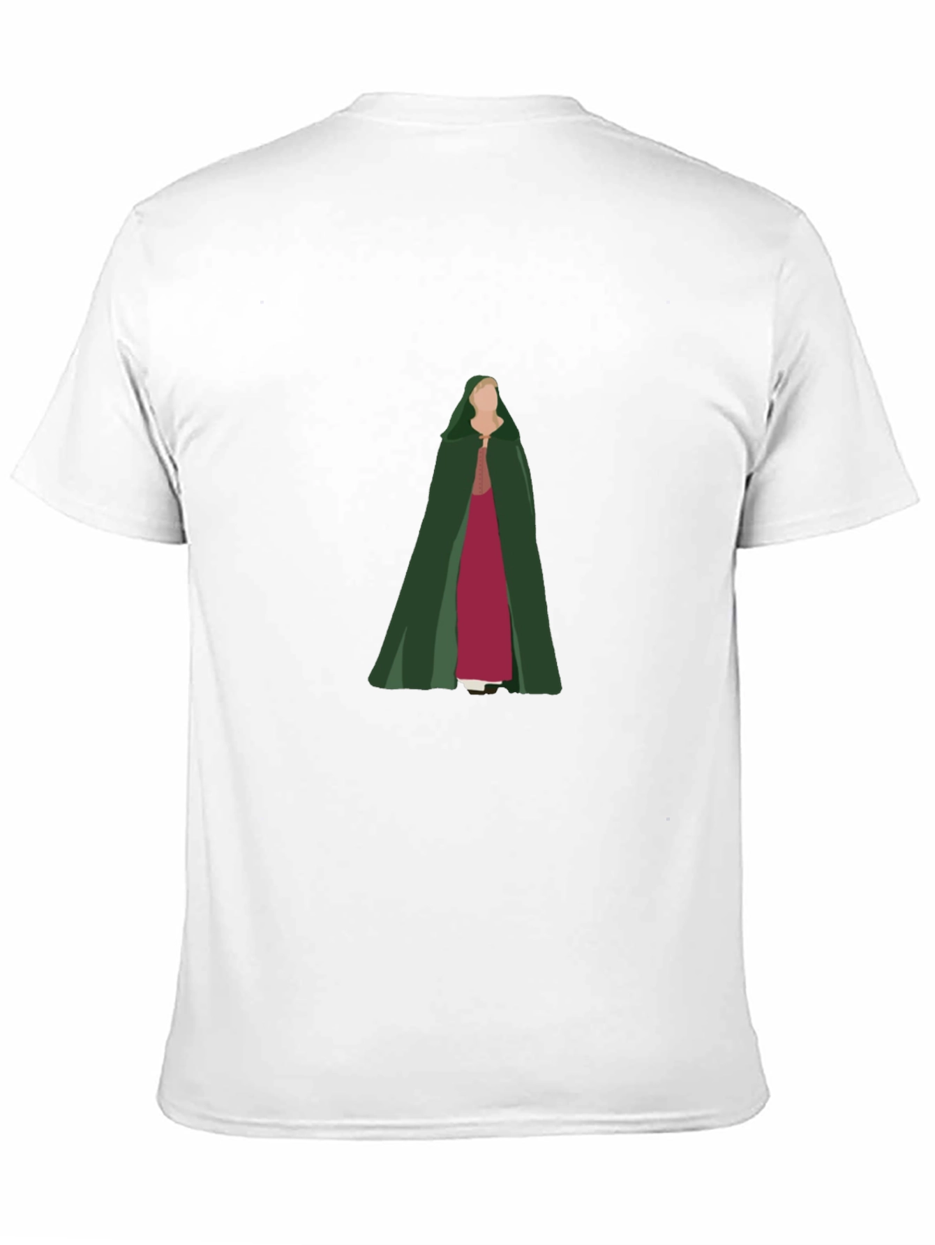 Camiseta Negra con Diseño de Princesa Medieval