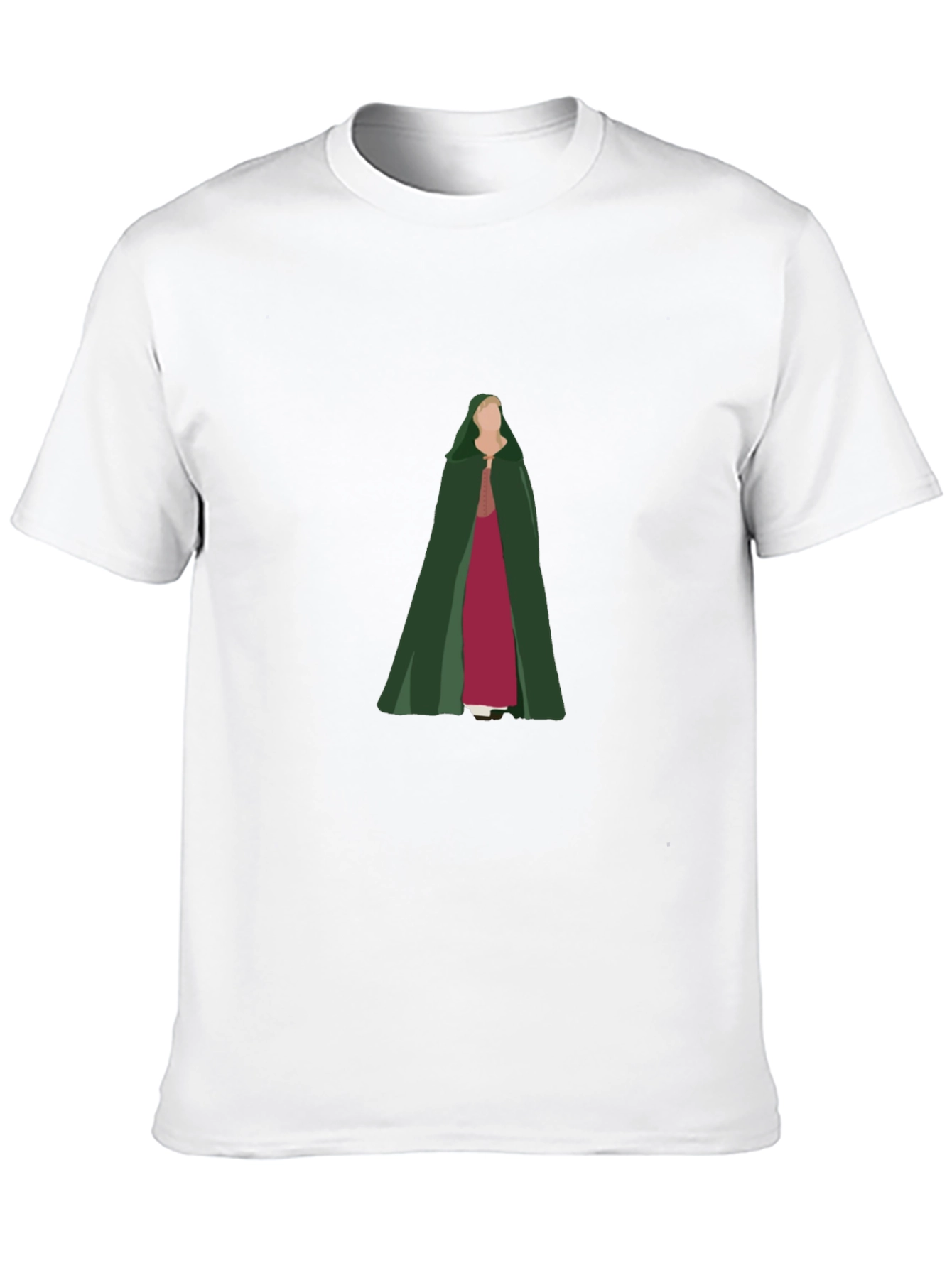 Camiseta Negra con Diseño de Princesa Medieval