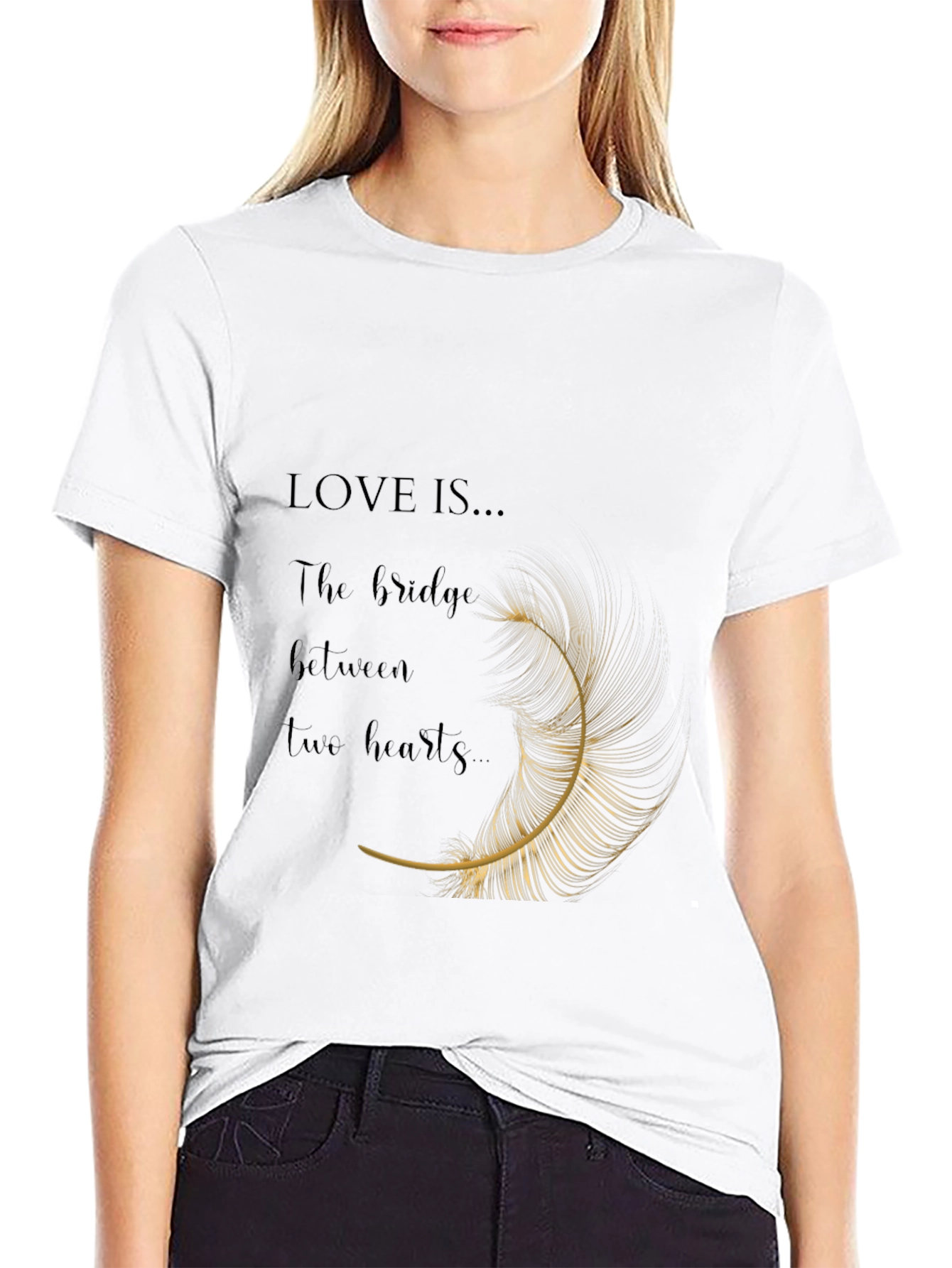 Camiseta Negra: El Amor es el Puente