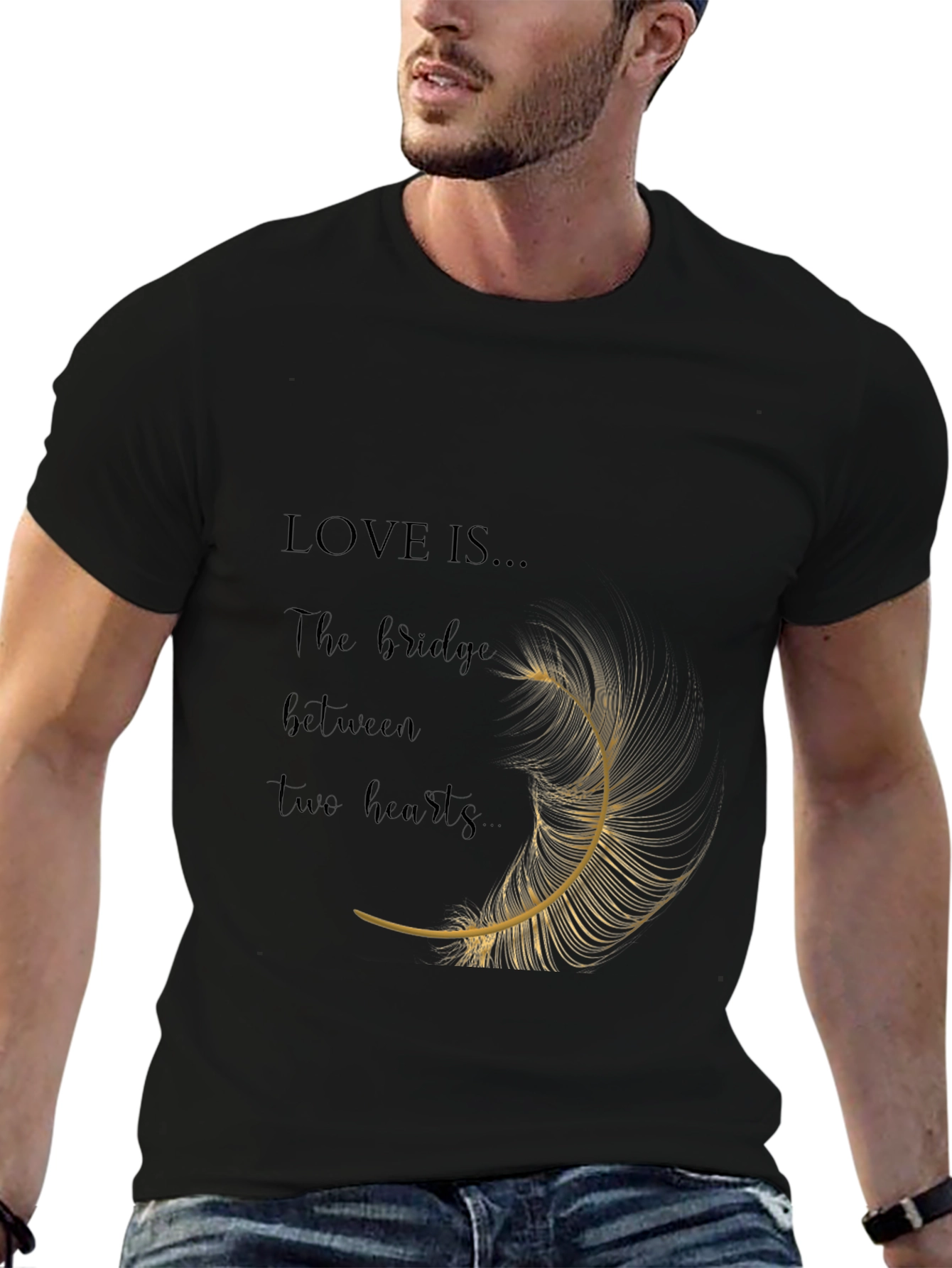 Camiseta Negra: El Amor es el Puente