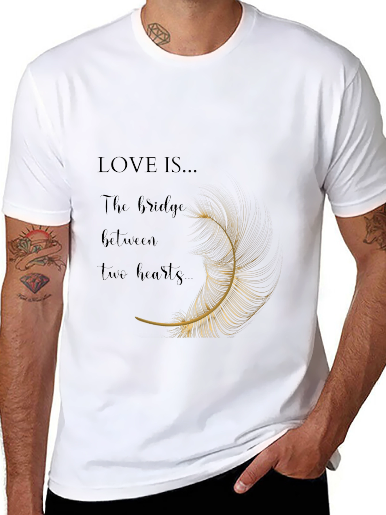 Camiseta Negra: El Amor es el Puente