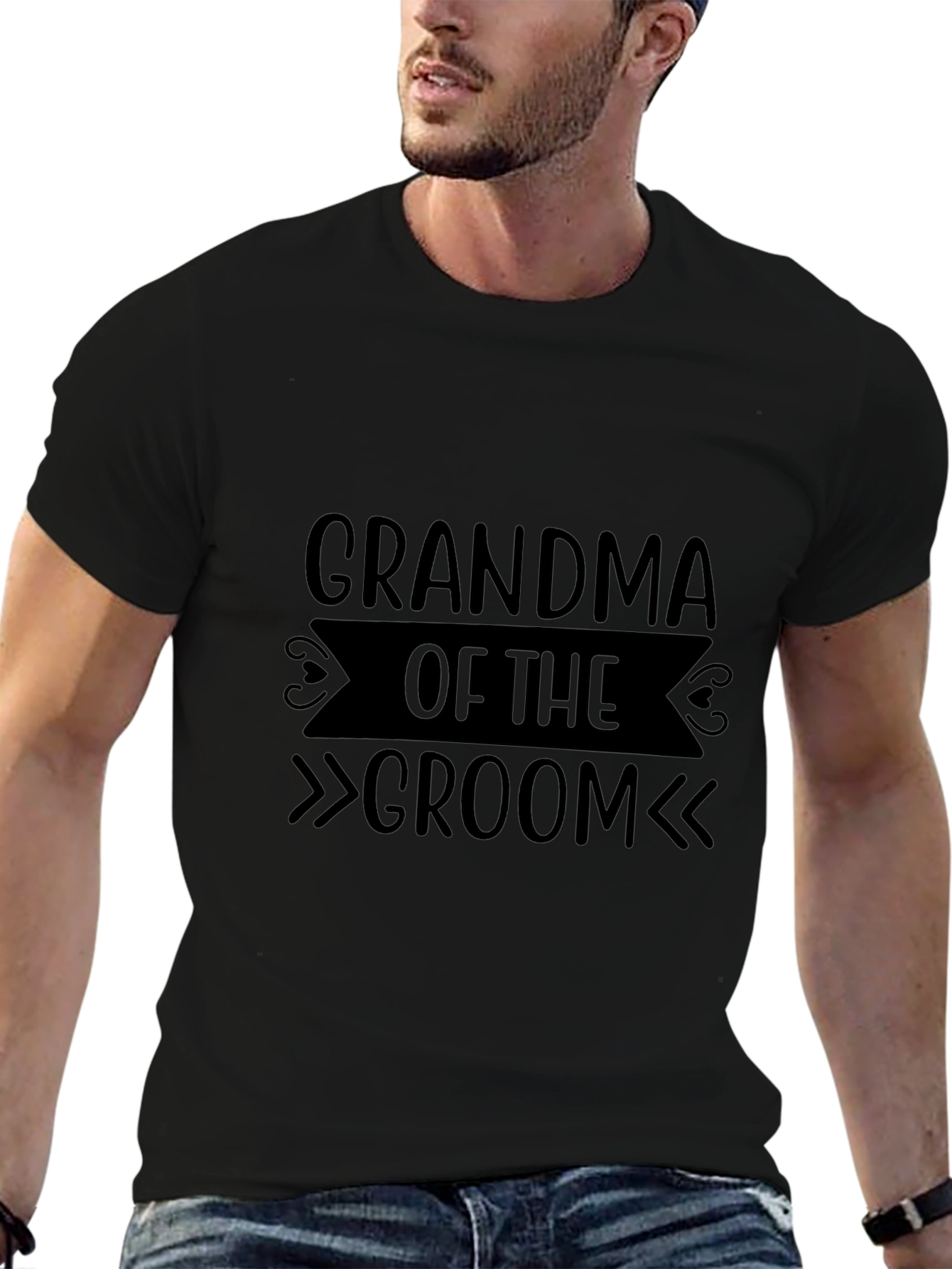 Camiseta Negra Abuela del Novio