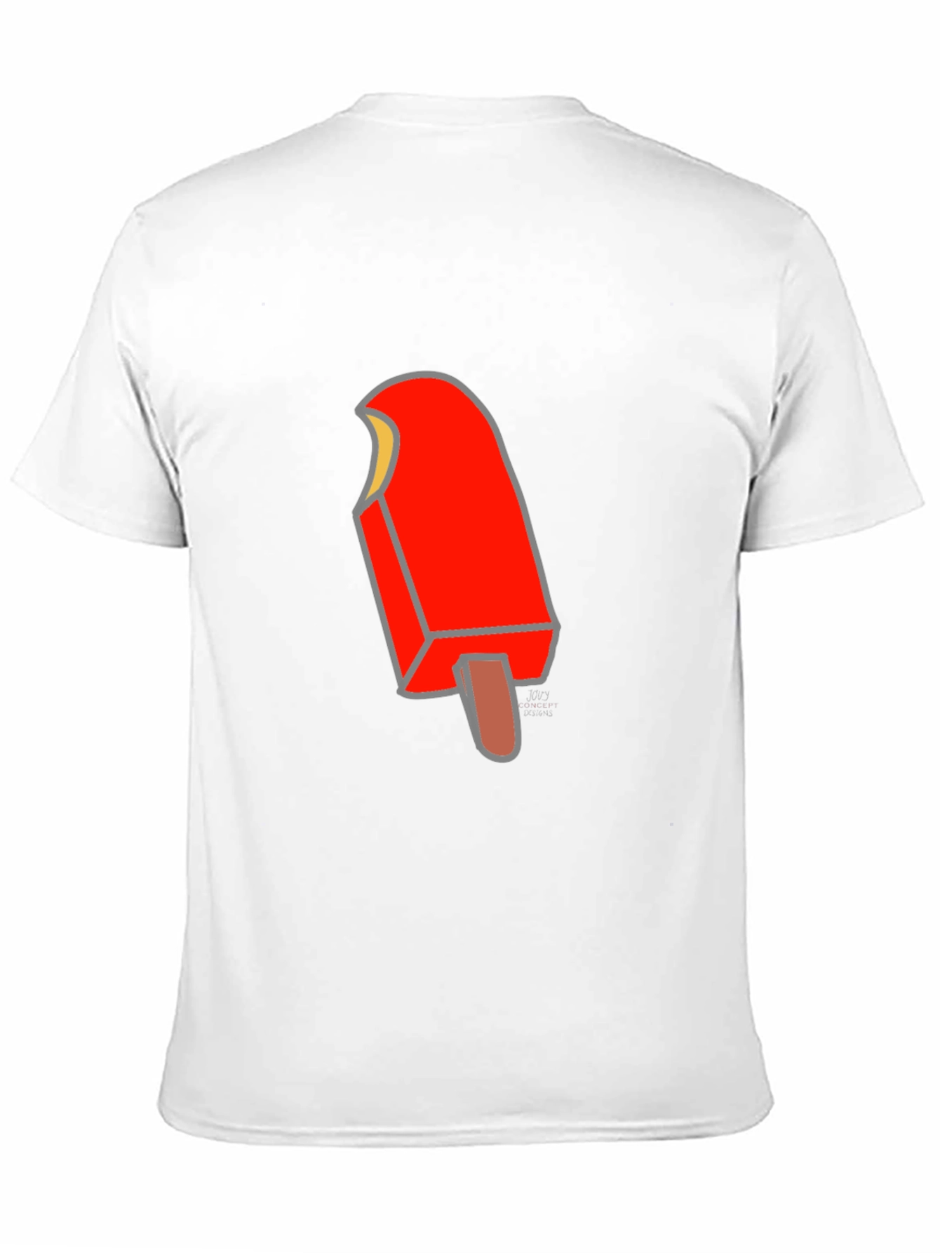 Camiseta Negra con Diseño de Paleta Helada
