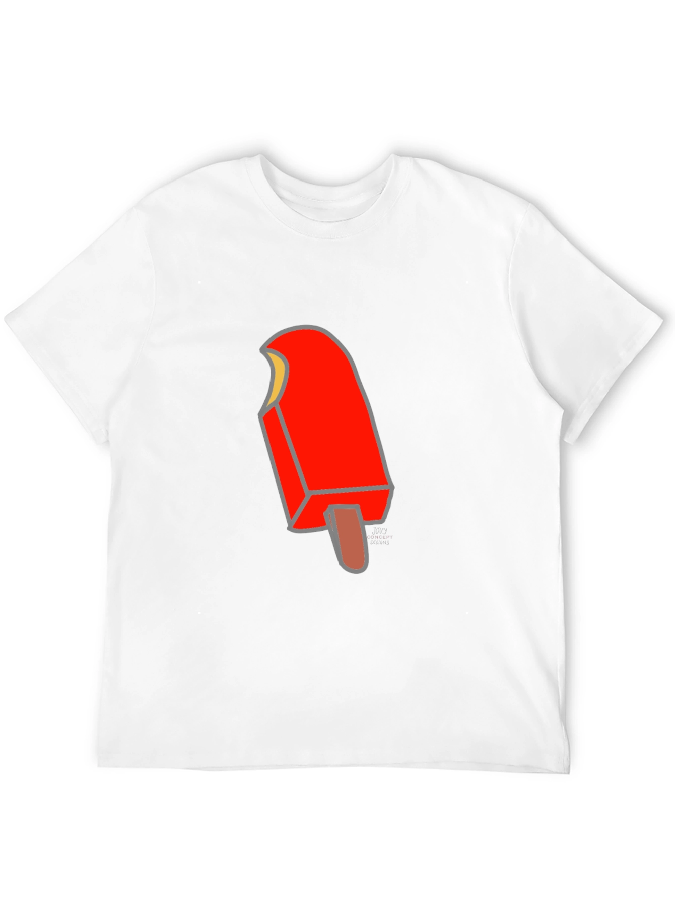 Camiseta Negra con Diseño de Paleta Helada