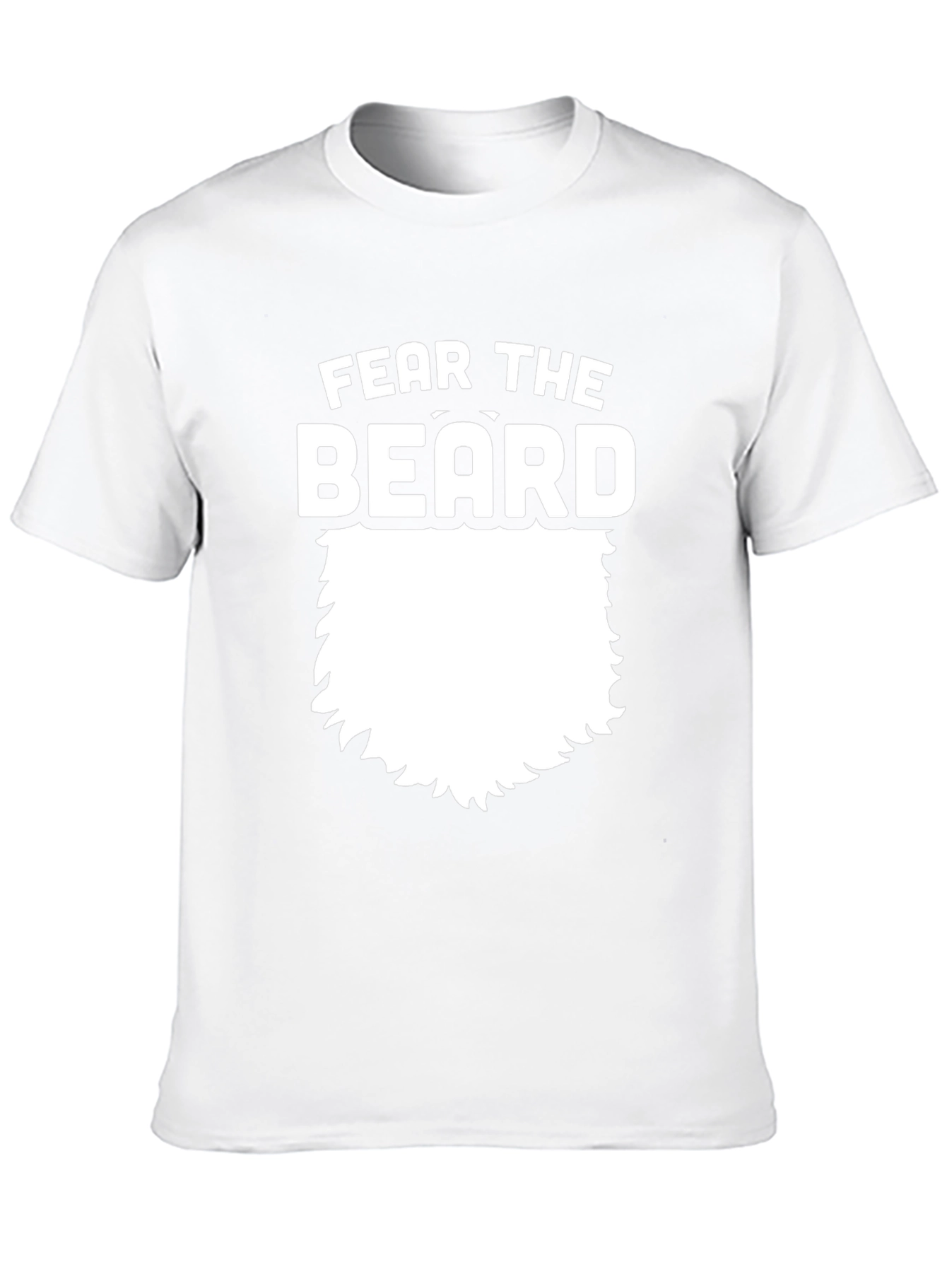 Camiseta Negra Fear The Beard para Hombre