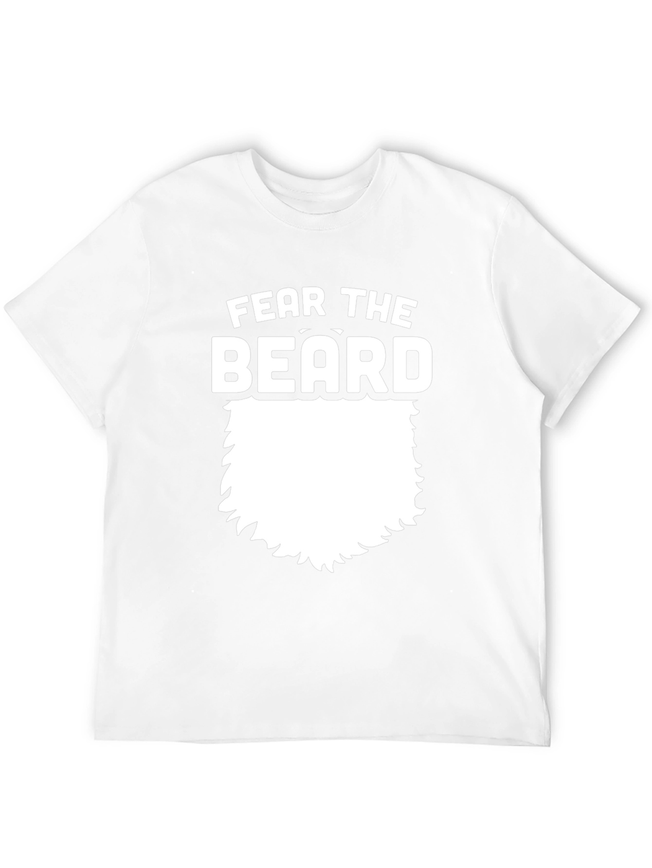 Camiseta Negra Fear The Beard para Hombre