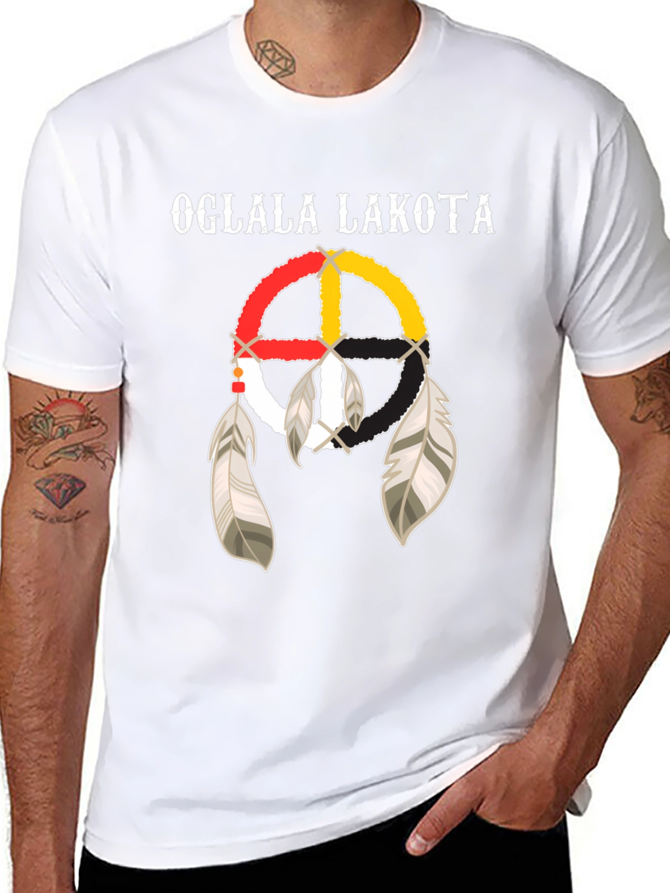 Camiseta Oglala Lakota Diseño Nativo Americano
