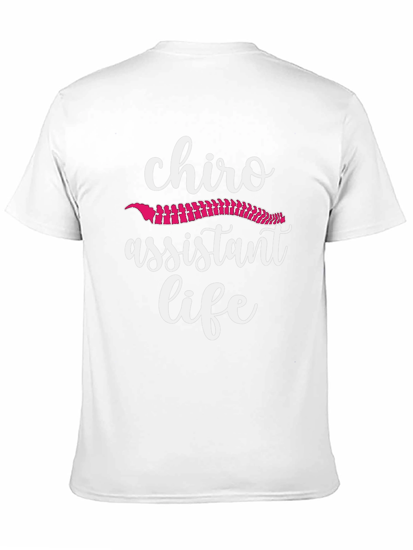 Camiseta Negra Asistente Quiropráctico