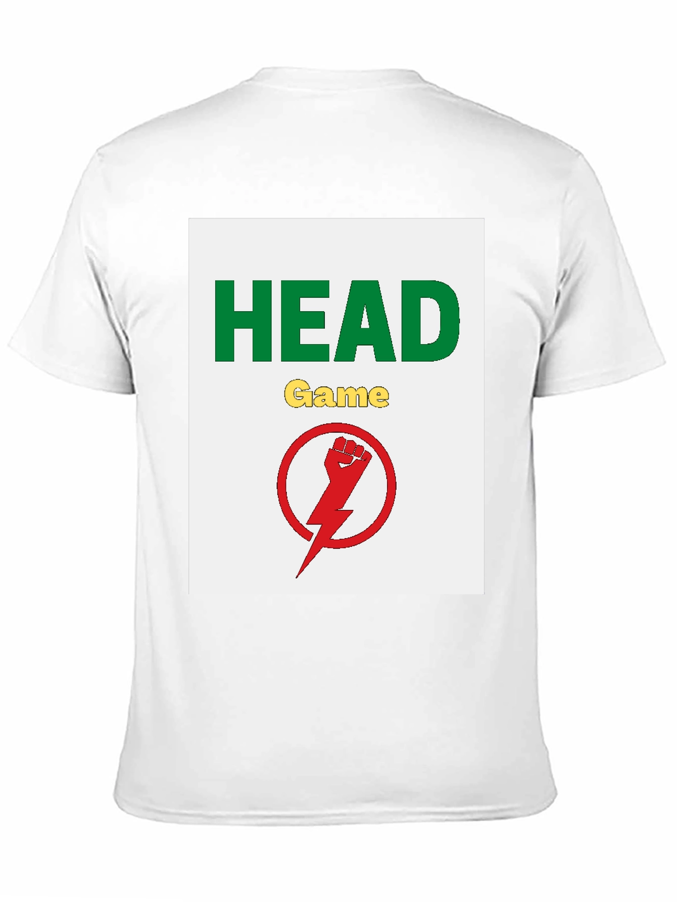 Camiseta Negra Head Game con Diseño Gráfico
