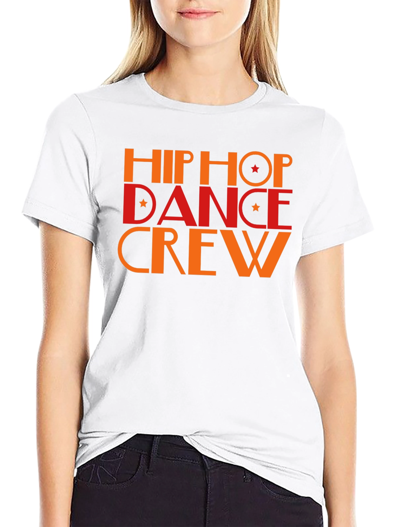 Camiseta Negra Hip Hop Dance Crew