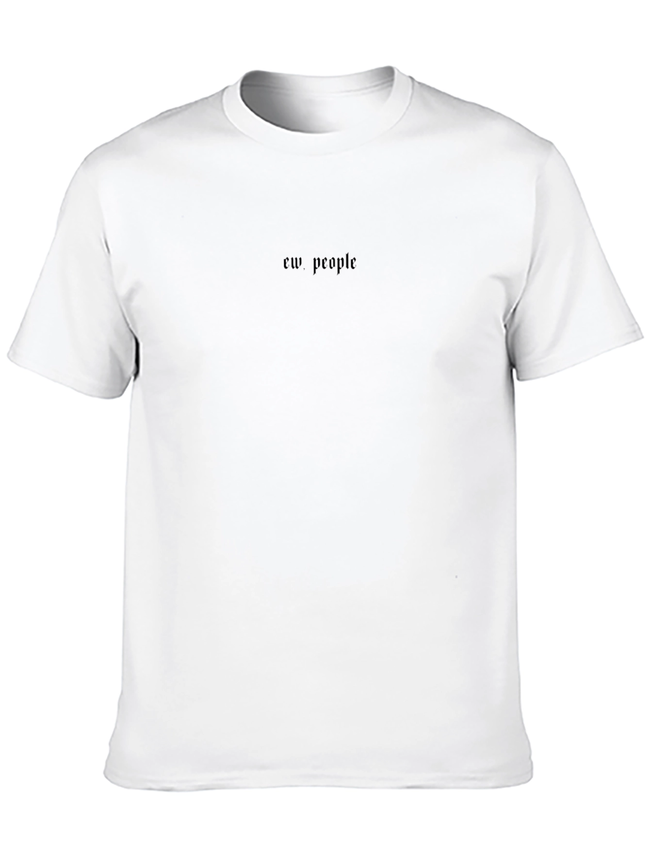 Camiseta Negra Ew People - Estilo Casual y Atrevido