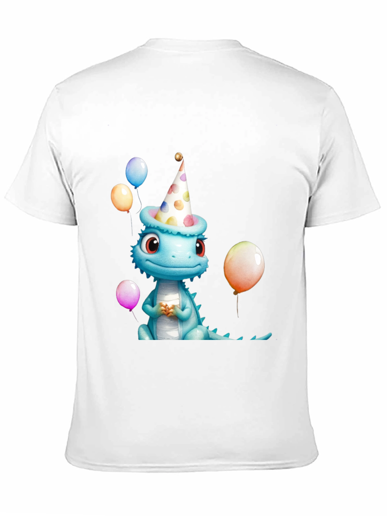 Camiseta Negra con Dinosaurio Cumpleañero