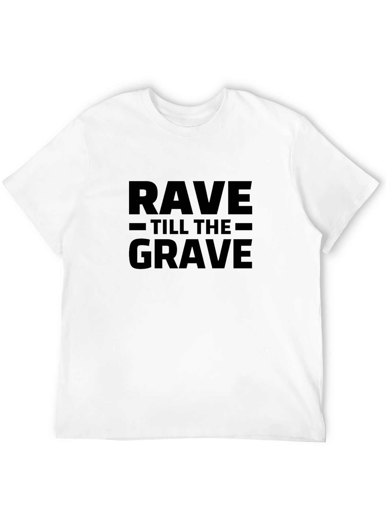 Camiseta Negra Rave Till The Grave