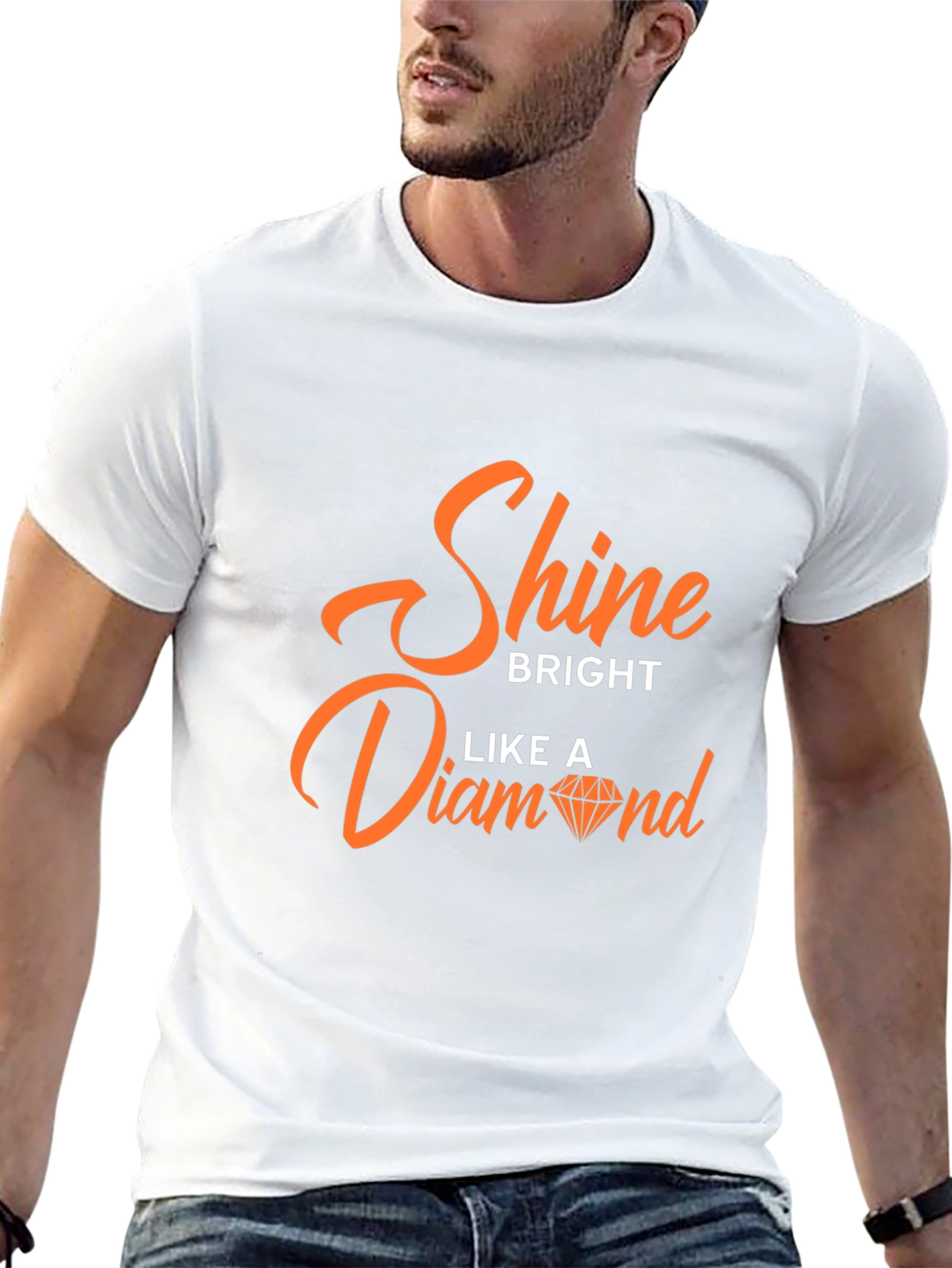 Camiseta Negra con Diseño Shine Bright Like A Diamond