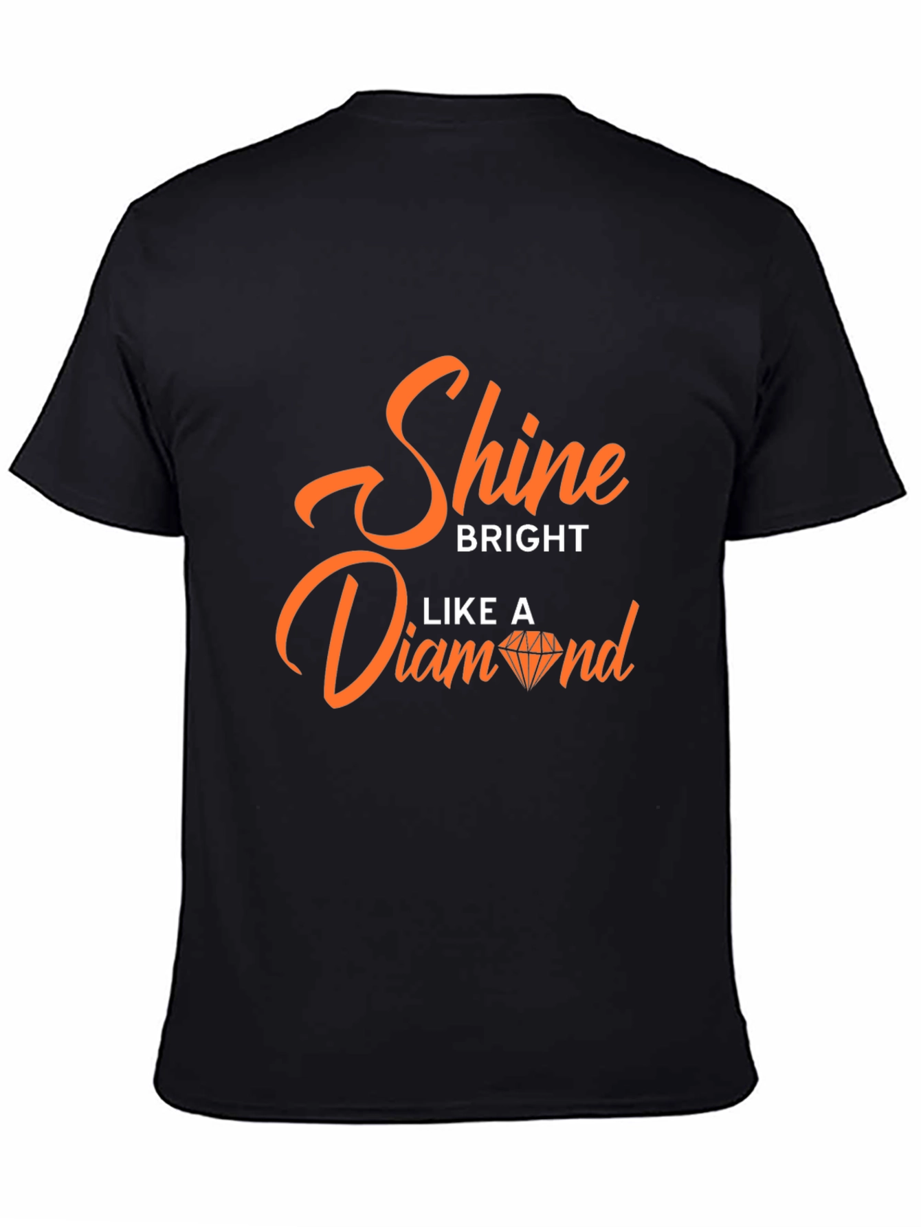 Camiseta Negra con Diseño Shine Bright Like A Diamond
