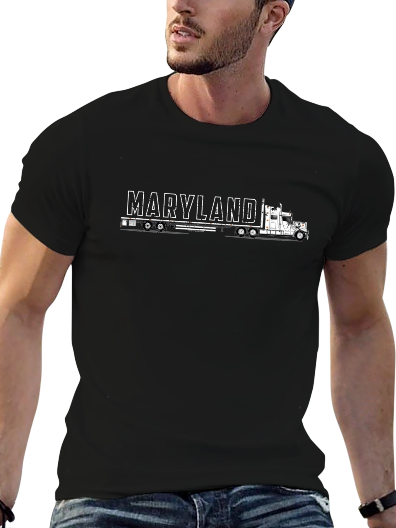 Camiseta Negra Maryland Truck