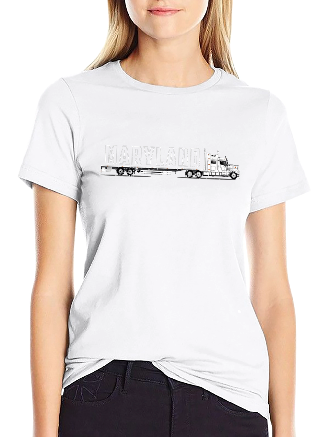 Camiseta Negra Maryland Truck