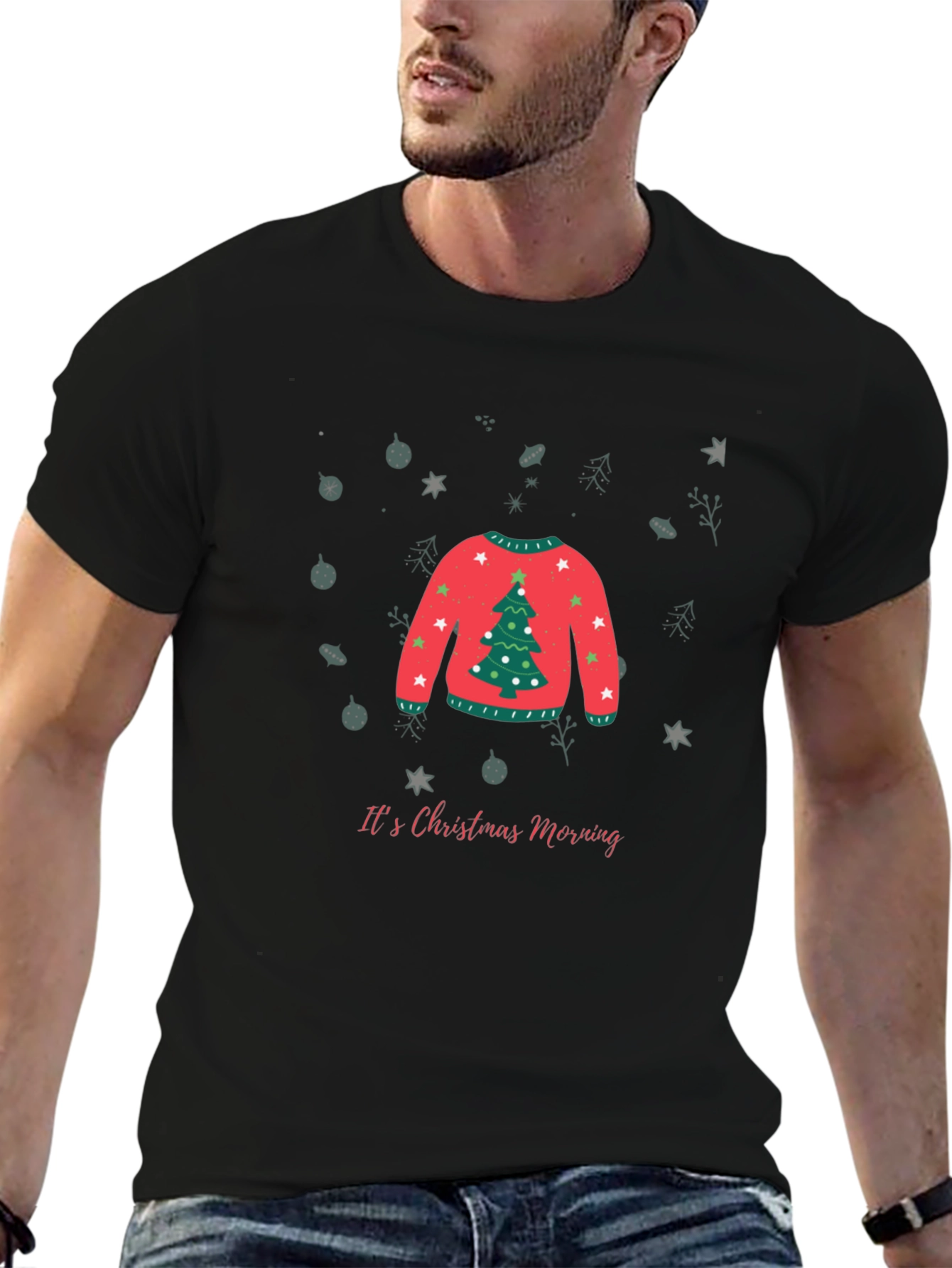Camiseta Navideña Festiva para Hombre