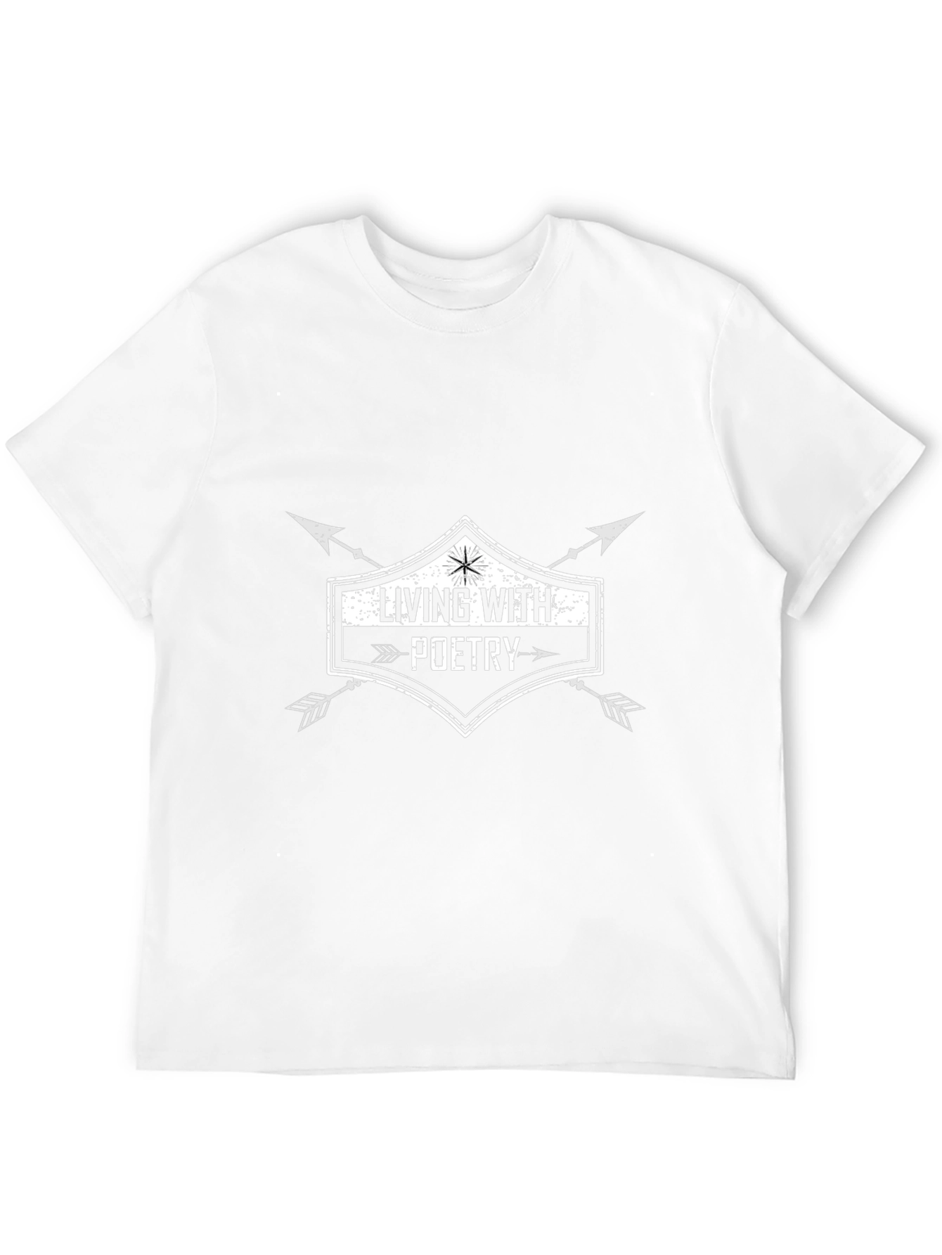 Camiseta Negra: Viviendo con Poesía