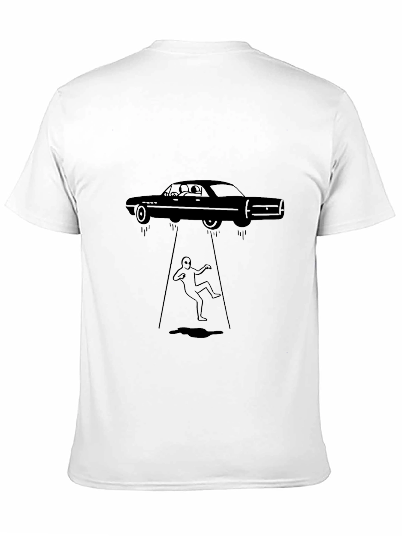 Camiseta Negra: Abducción Automovilística