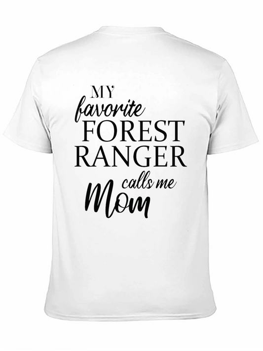 Camiseta Negra Mi Forest Ranger Favorito me Llama Mamá