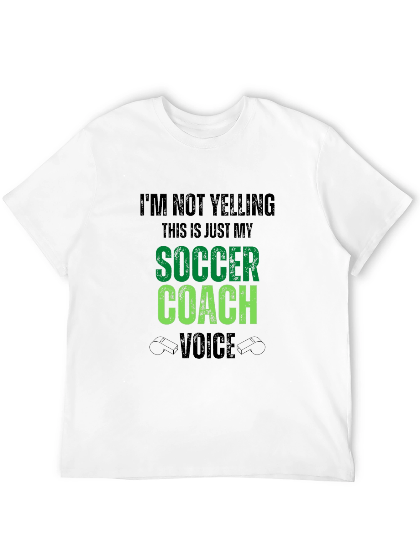 Camiseta Negra: Voz de Entrenador de Fútbol